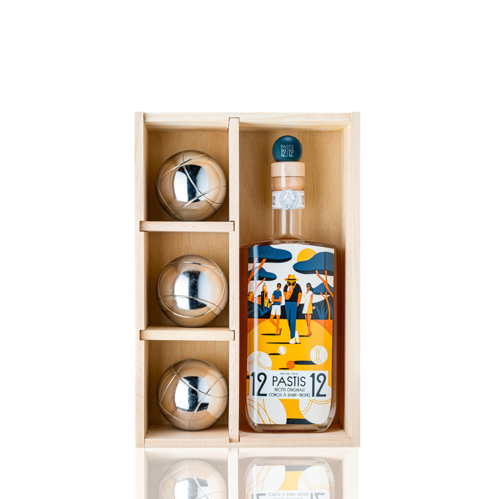 PASTIS 1212 - Coffret Pétanque 3 boules - 45%