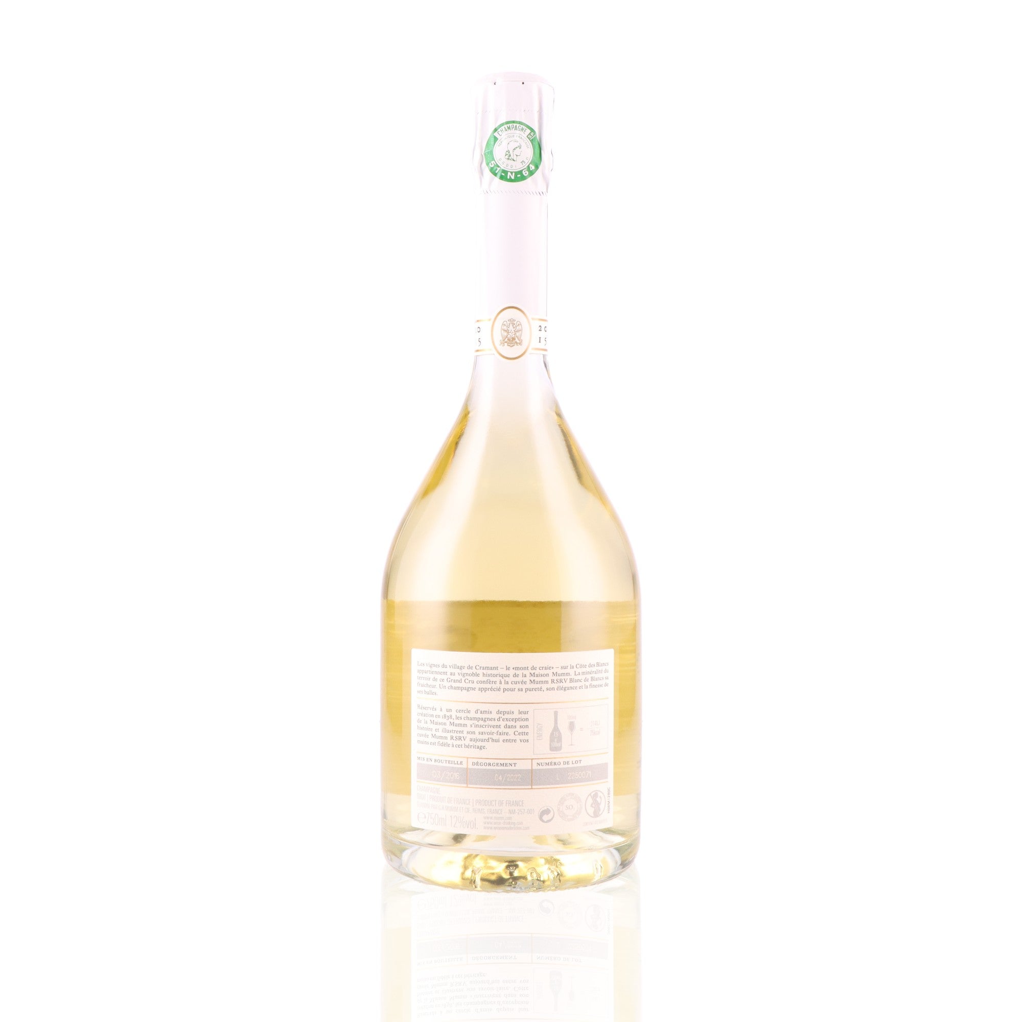 MUMM - Blanc de Blancs Millésimé - 12%