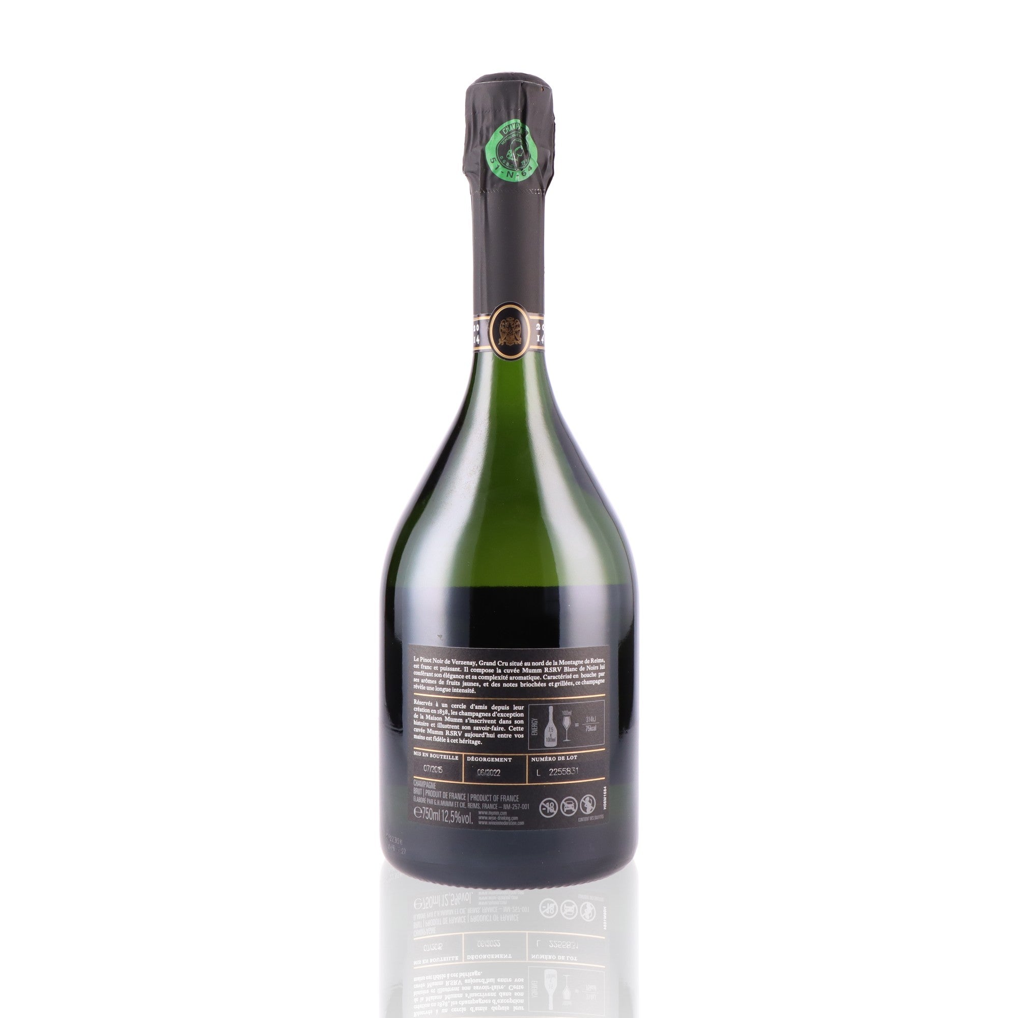 MUMM - Blanc de Noirs Millésimé - 12,5%