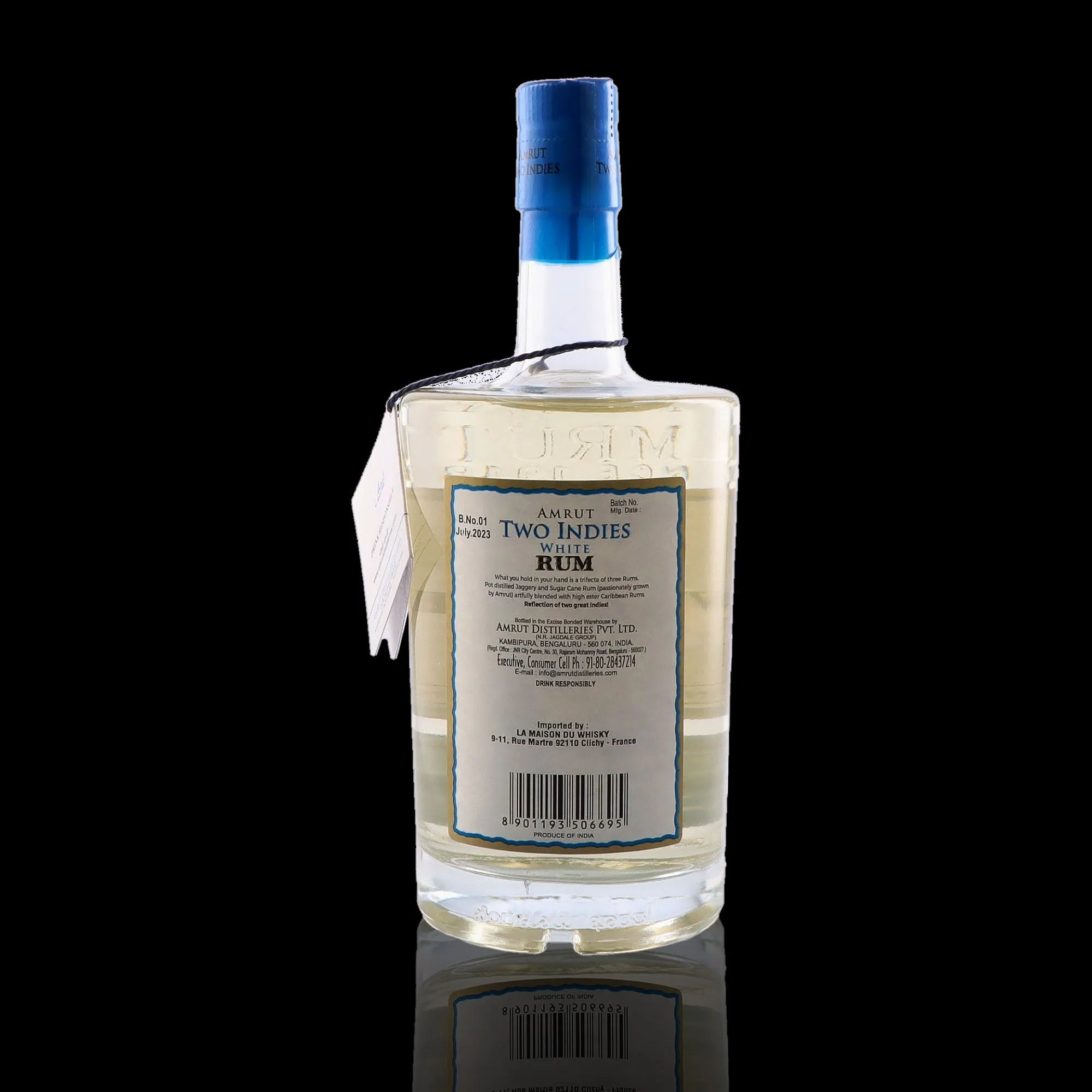 AMRUT - Two Indies White Rum - 40%