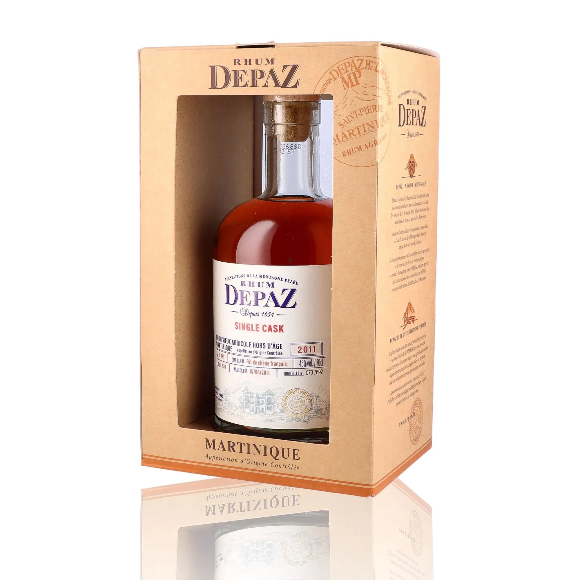 DEPAZ - Single Cask 2011 - 45%