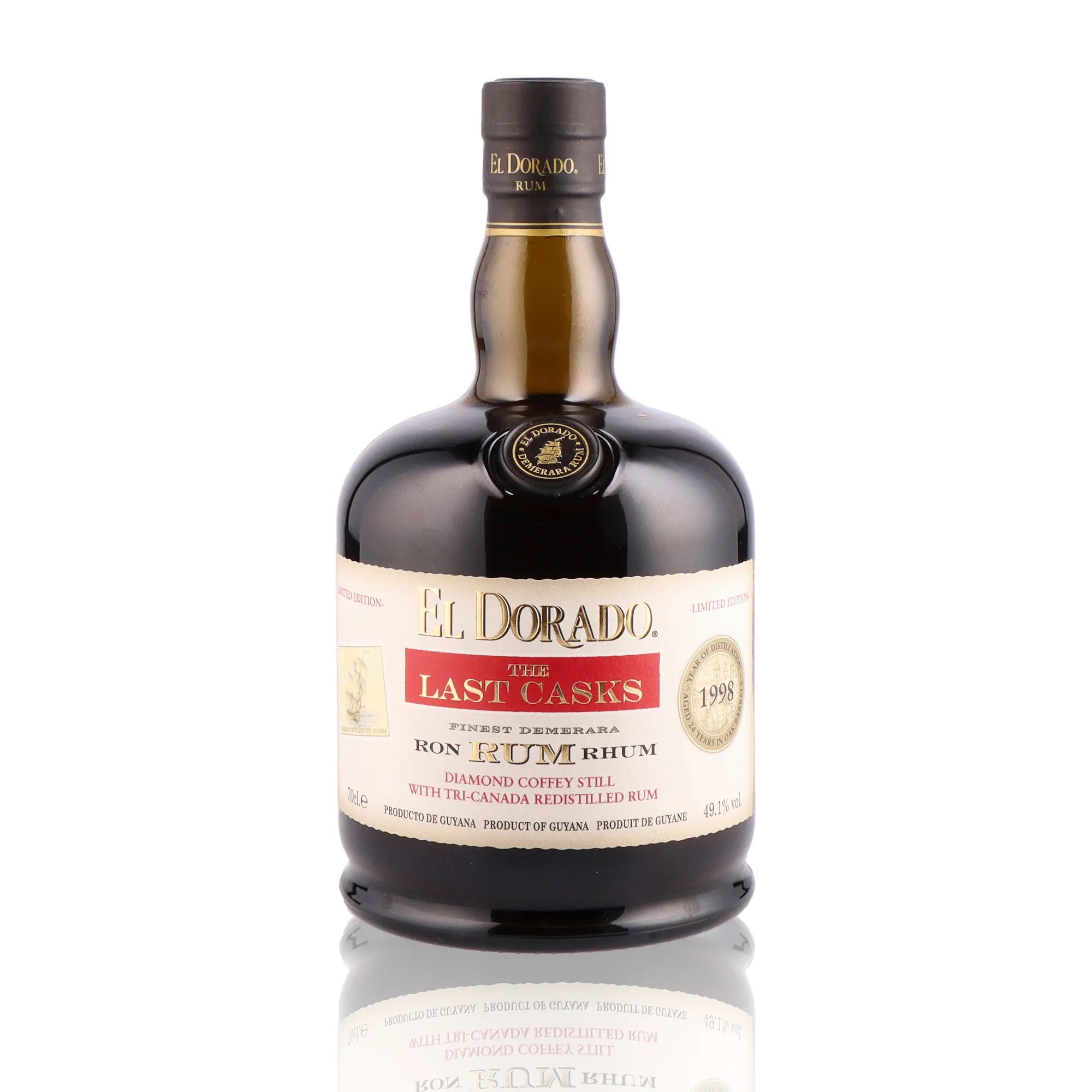 EL DORADO - The Last Casks Diamond Coffey Tri Canada 1998 - 49,1%