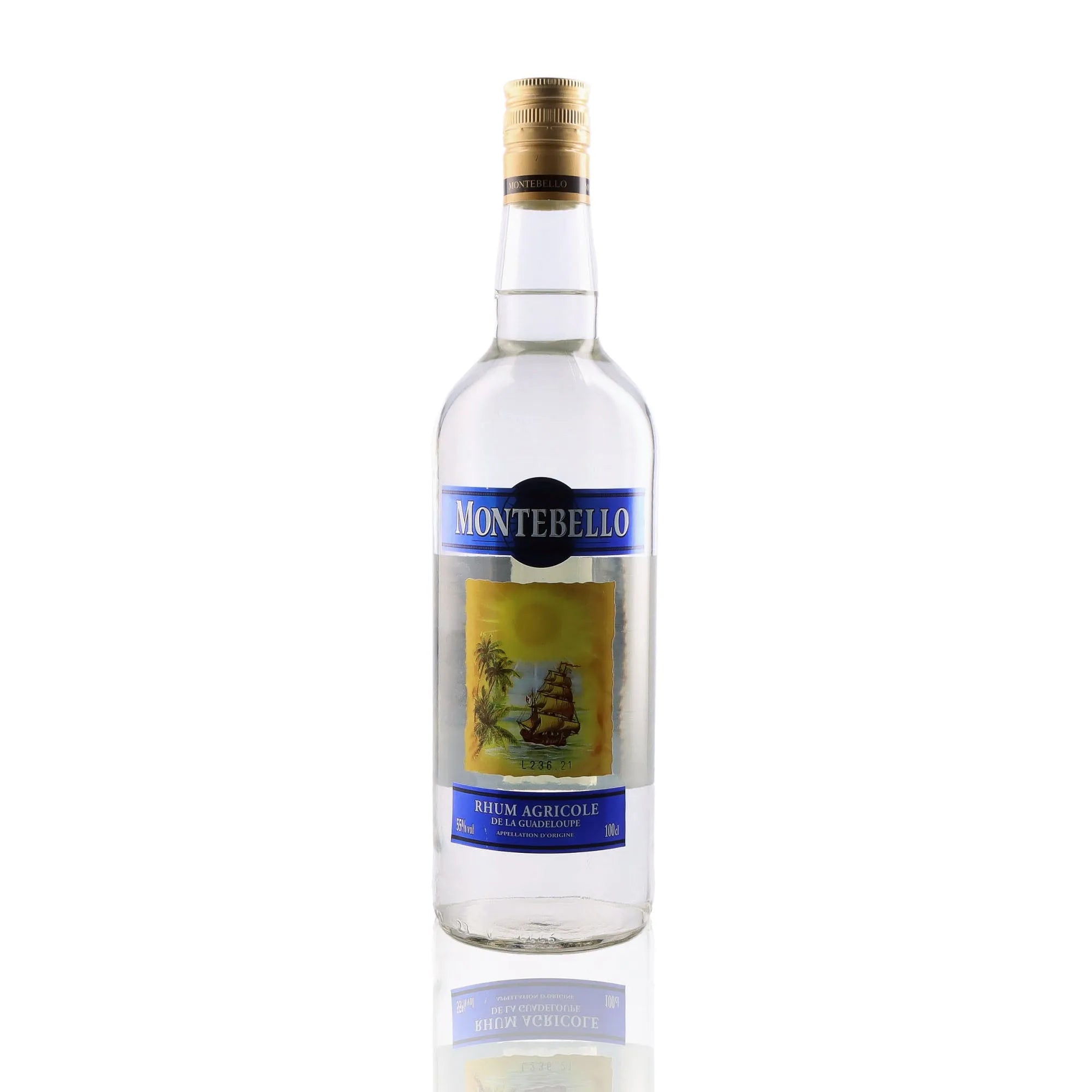 MONTEBELLO - Rhum Blanc 1L - 55%