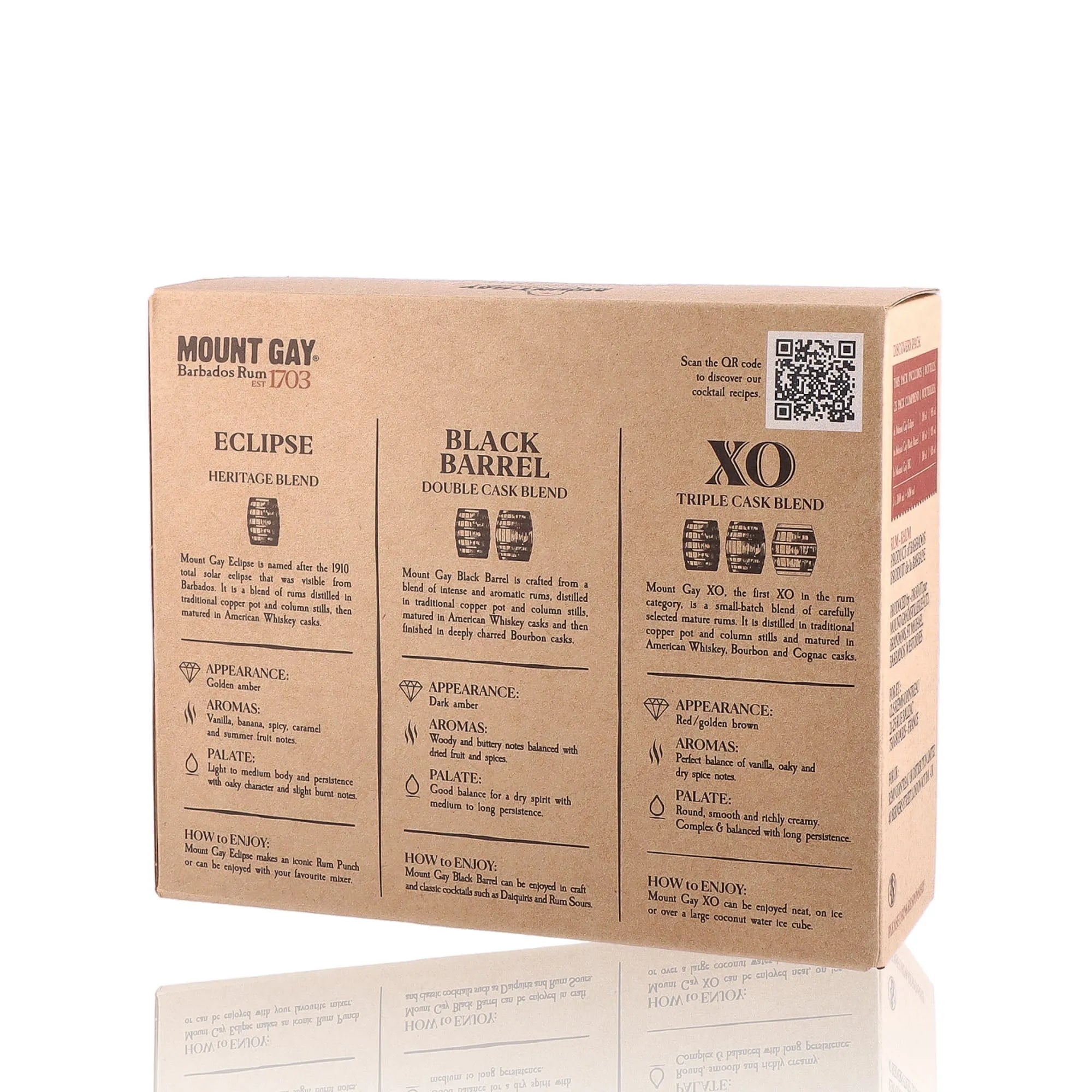 MOUNT GAY - Coffret Discovery Tripack - 43%