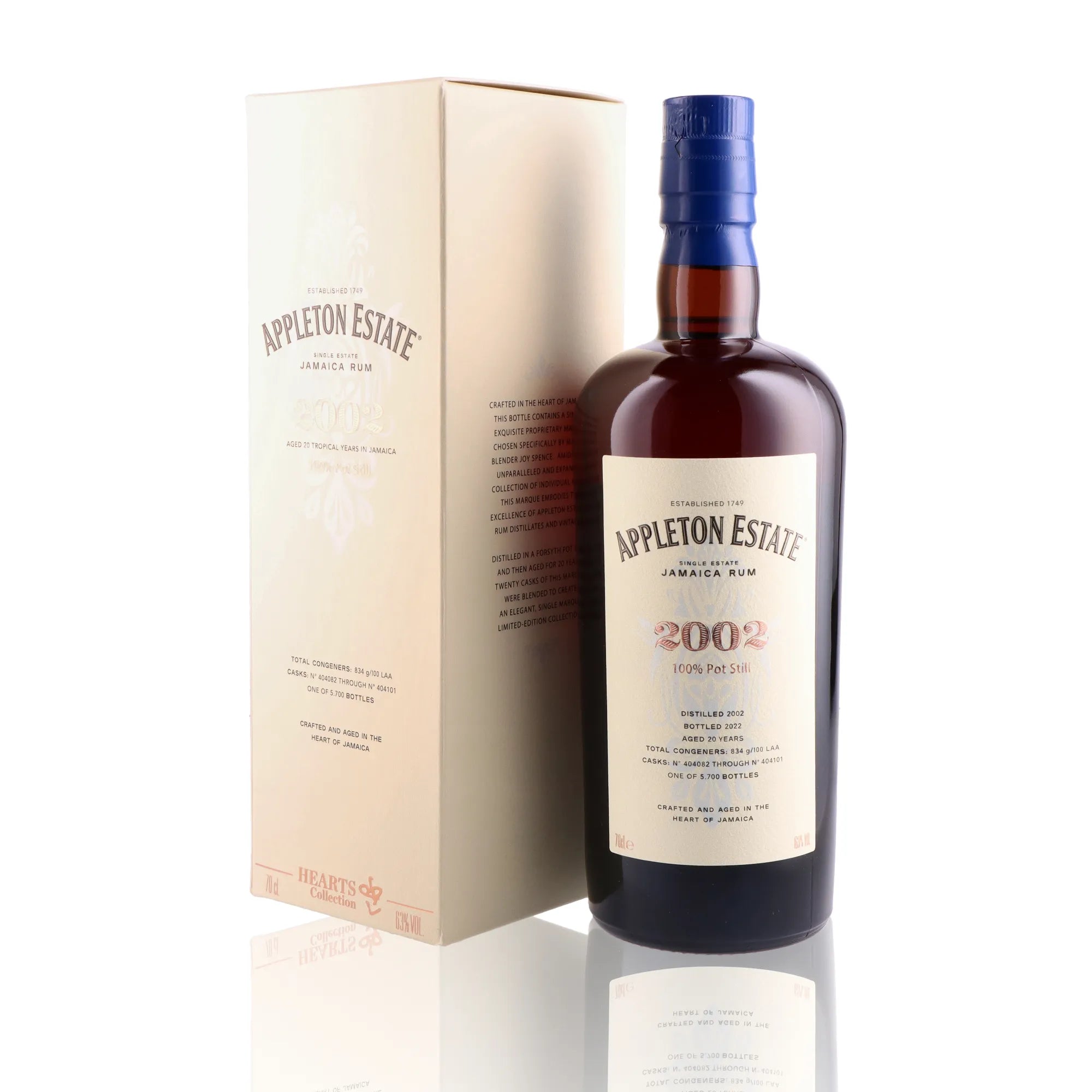 APPLETON ESTATE - Hearts Collection 2002 - 63%