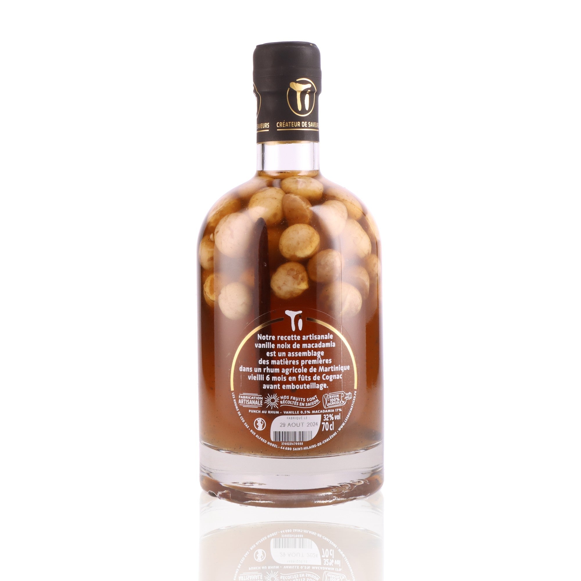 LES RHUMS DE CED' - Ti Arrangés Vanille Noix de Macadamia - 32%