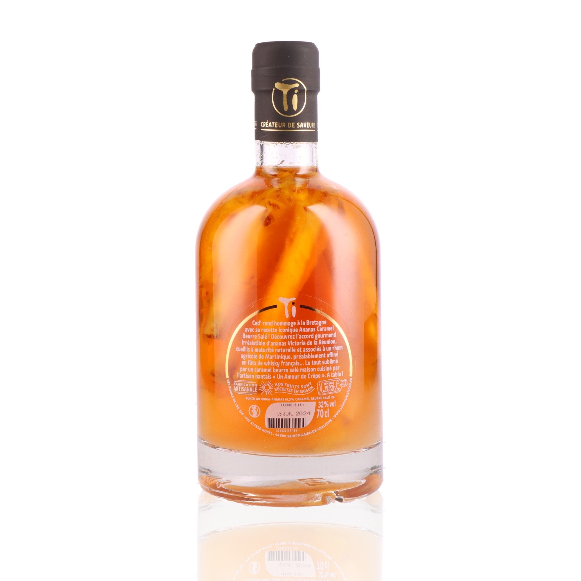LES RHUMS DE CED' - Ti Arrangés Ananas Caramel Beurre Salé - 32%