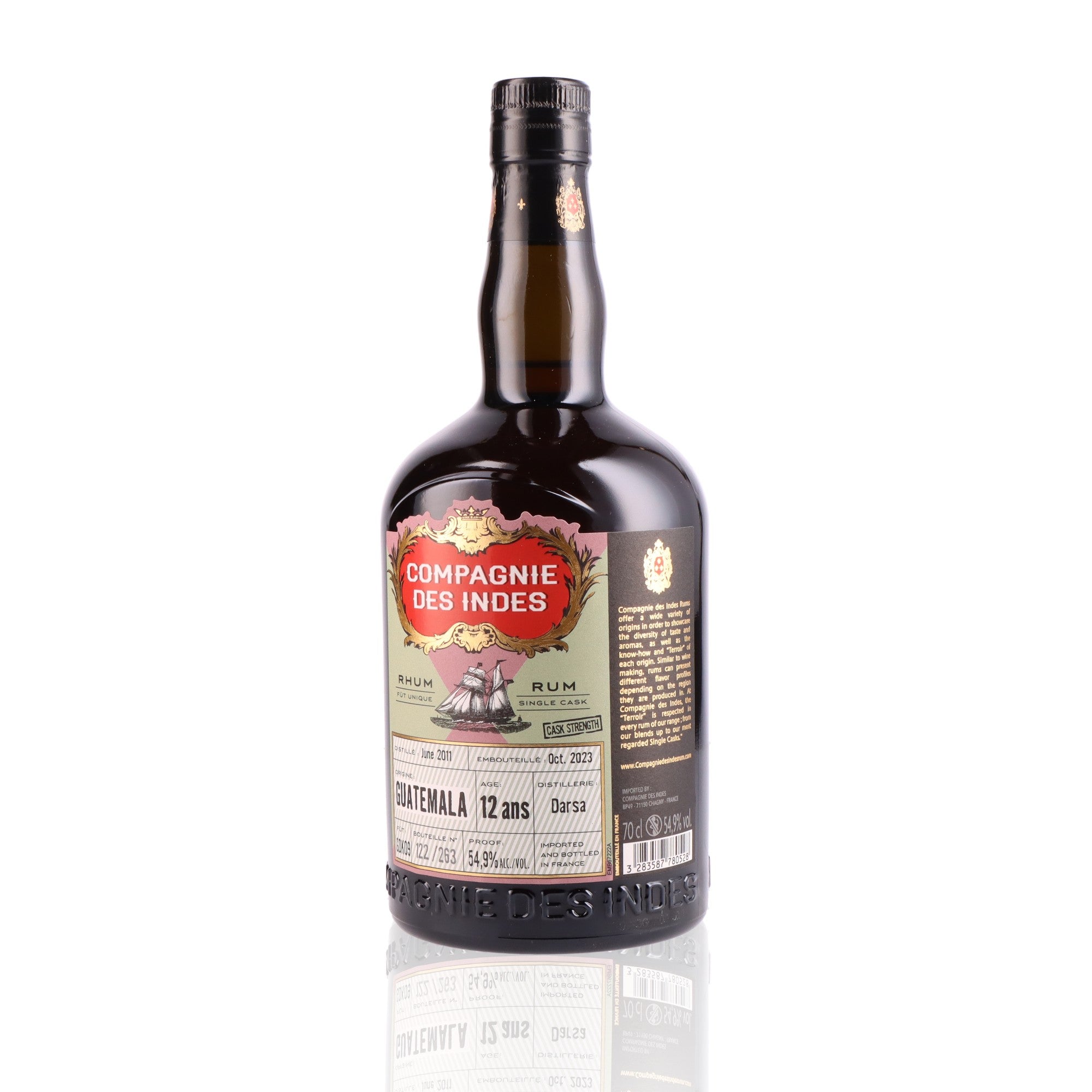 COMPAGNIE DES INDES - Darsa Cask Strenght Guatemala 12 ans - 54,9%