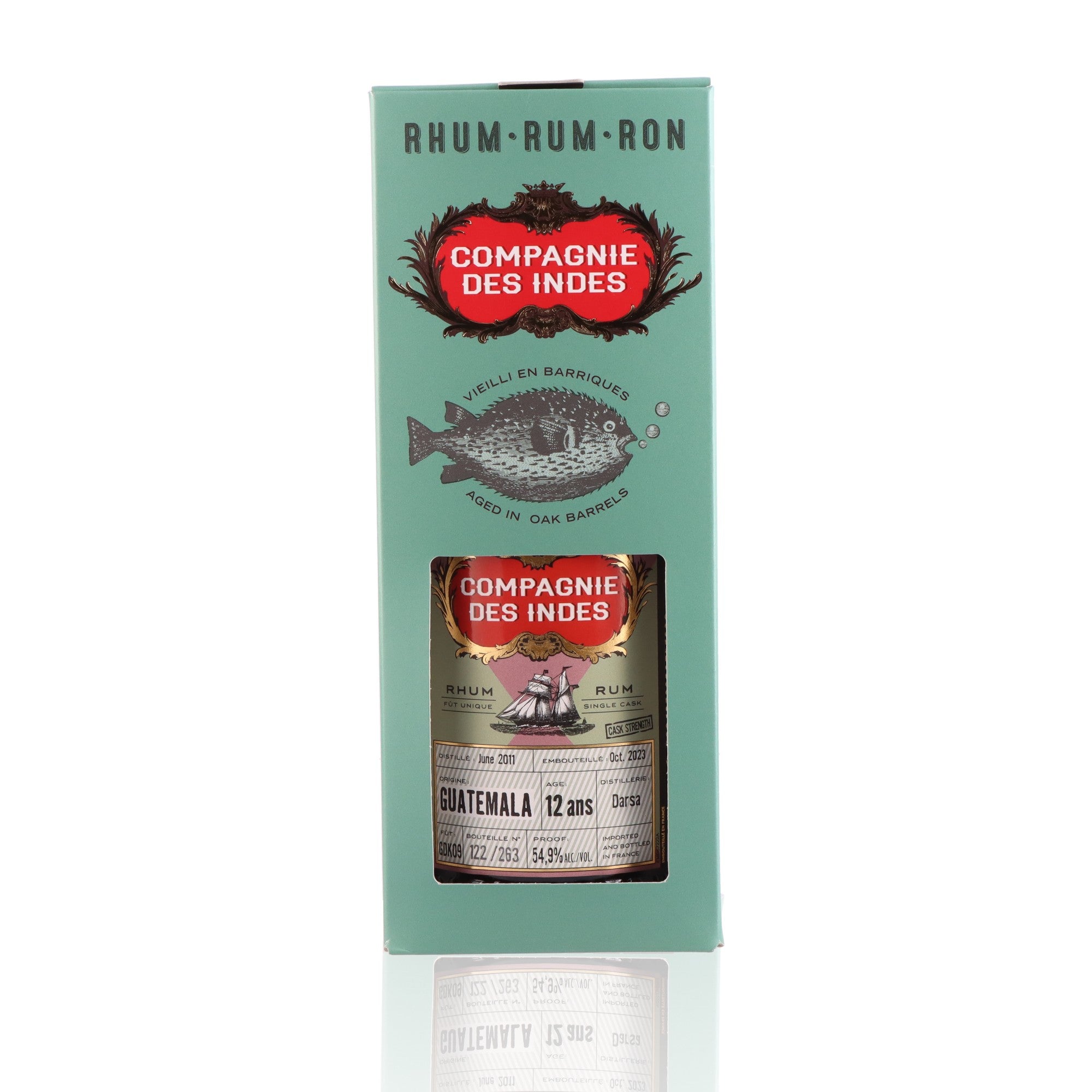 COMPAGNIE DES INDES - Darsa Cask Strenght Guatemala 12 ans - 54,9%