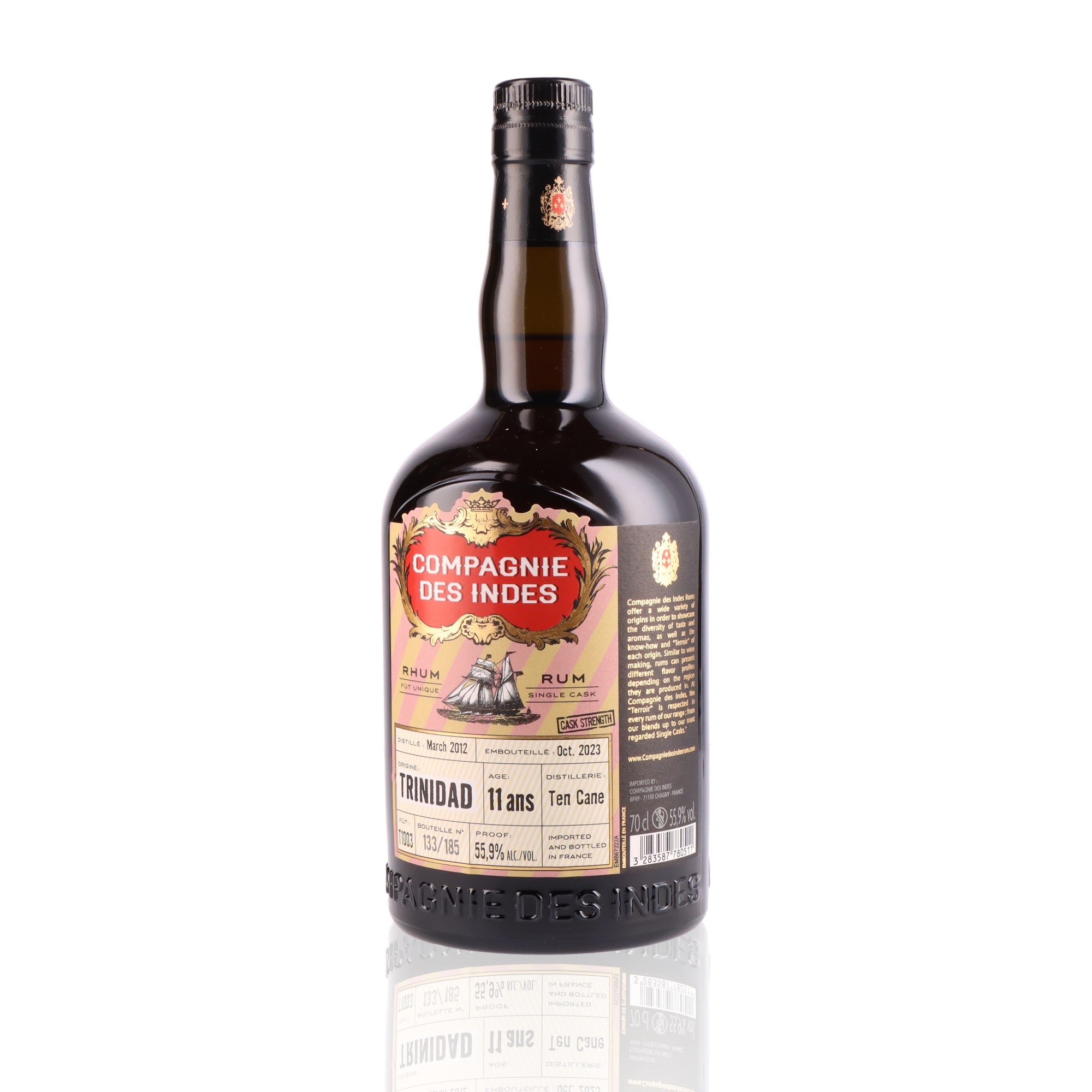 COMPAGNIE DES INDES - Ten Cane Trinidad 11 ans - 55,9%