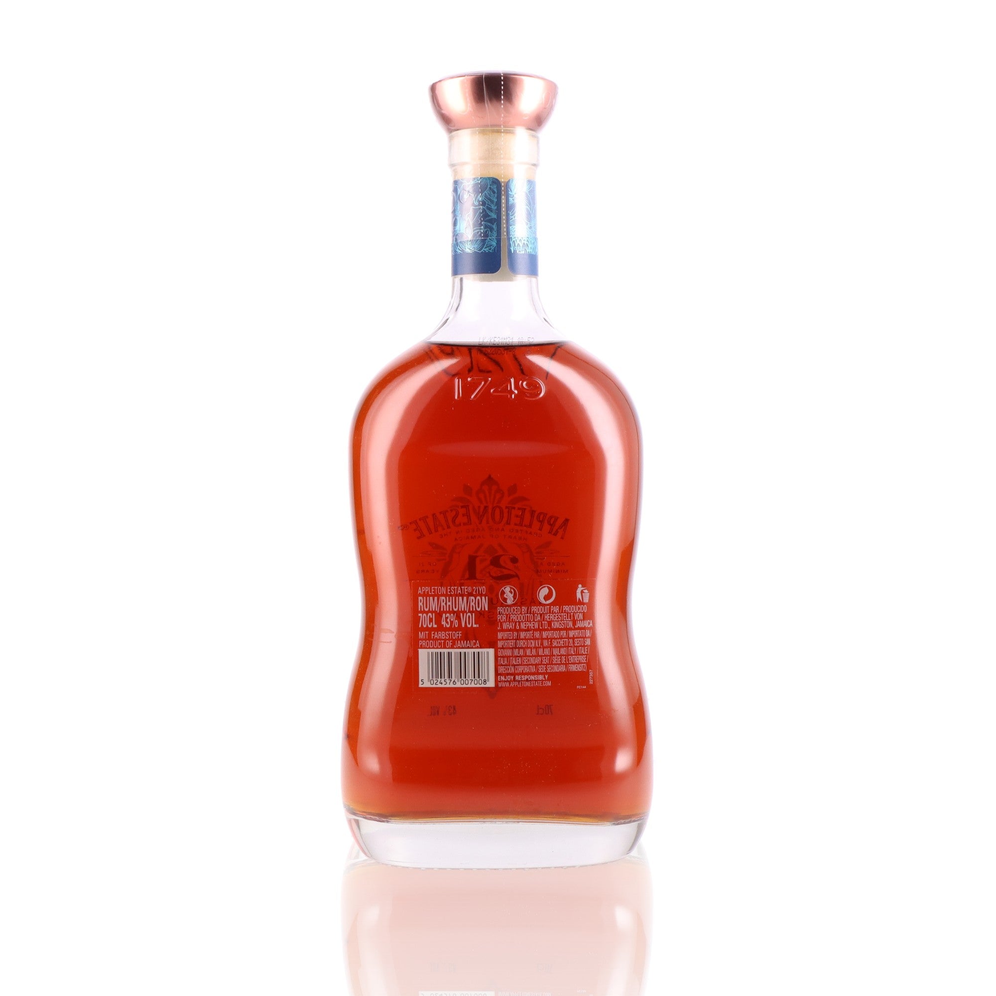 APPLETON ESTATE - 21 ans Nassau Valley Casks - 43%