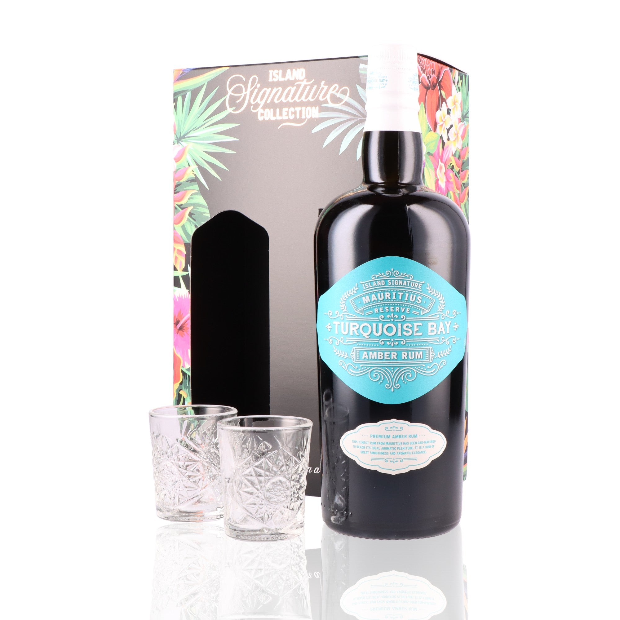 ISLAND SIGNATURE - Coffret Turquoise Bay + 2 Verres - 40%