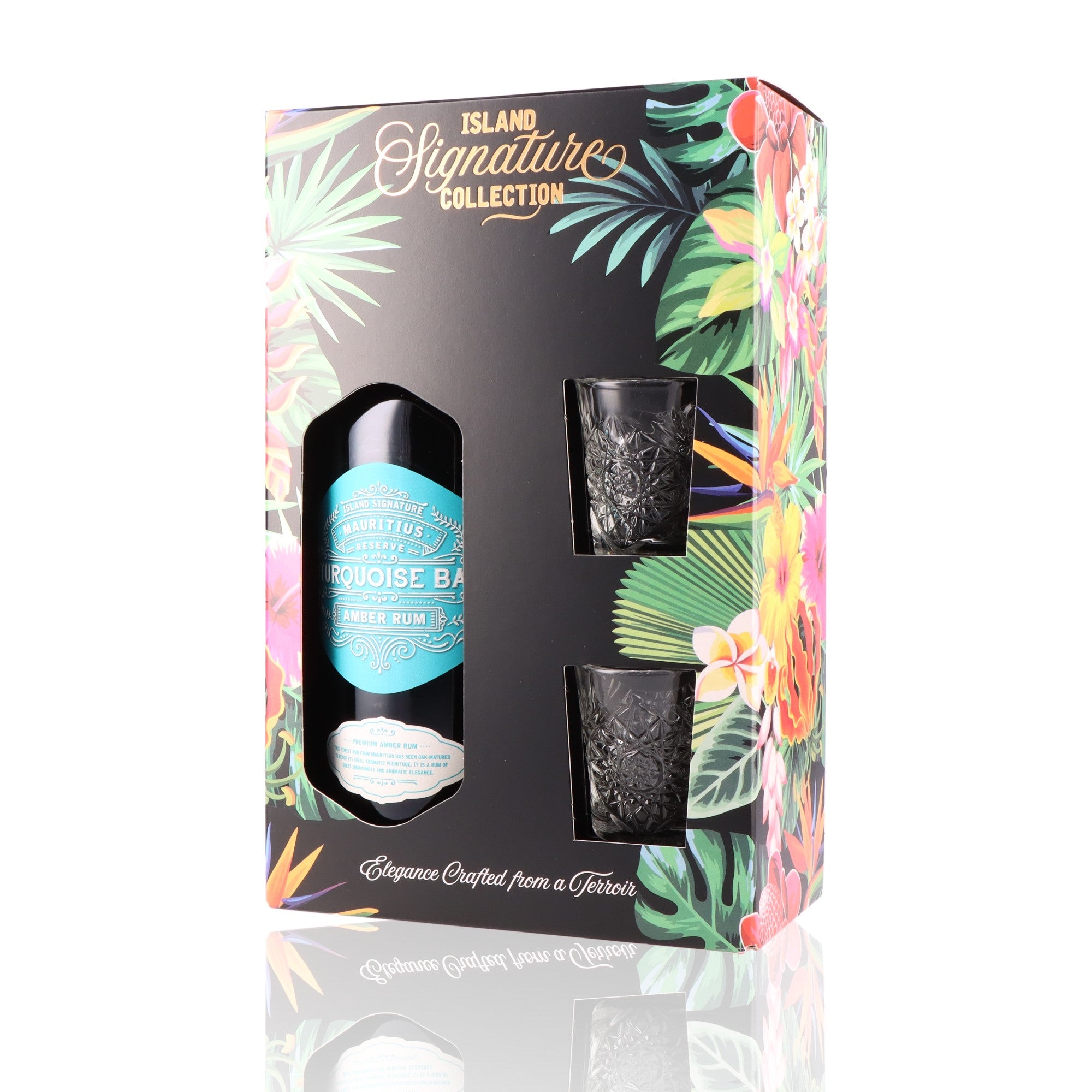 ISLAND SIGNATURE - Coffret Turquoise Bay + 2 Verres - 40%