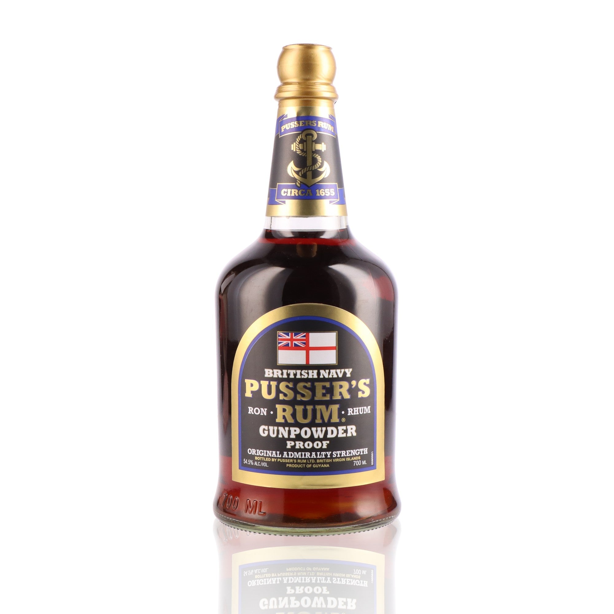 PUSSER'S - Gunpowder Rum - 54,5%