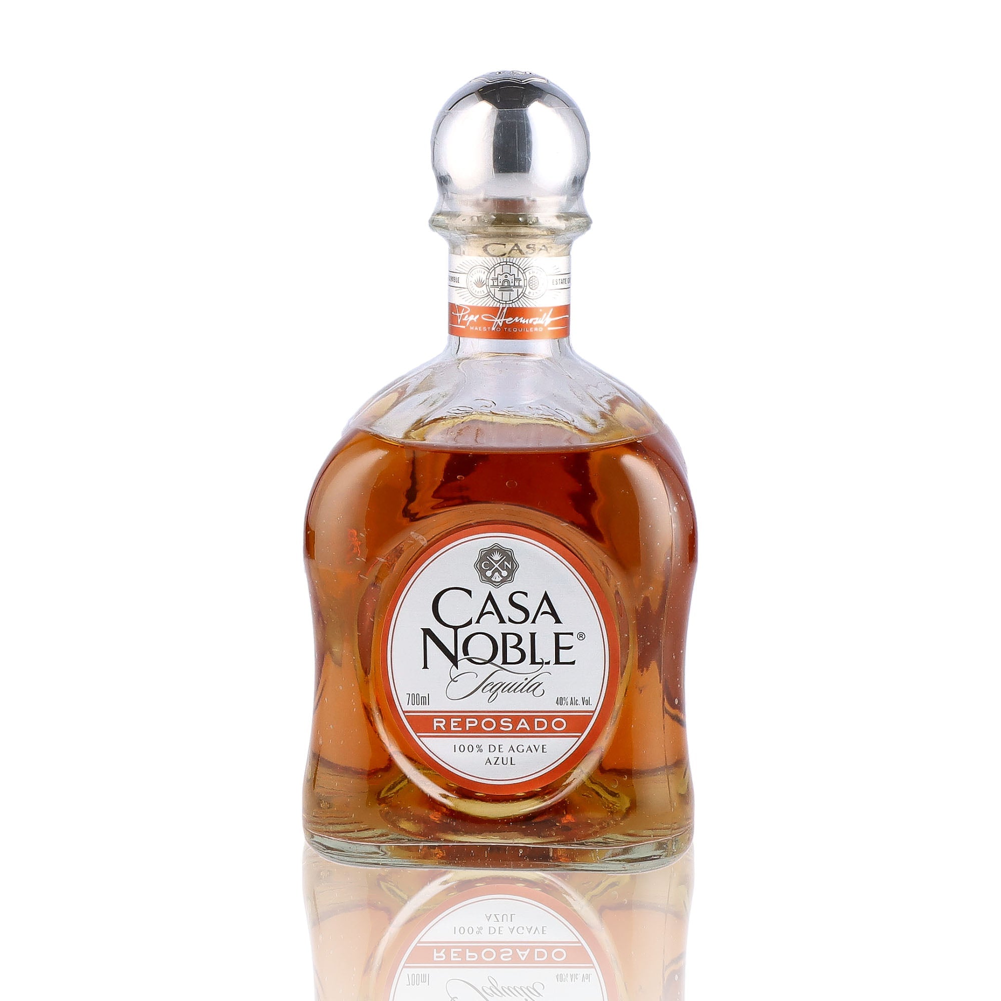 Une bouteille de Tequila, de la marque Casa Noble, nommée Reposado.