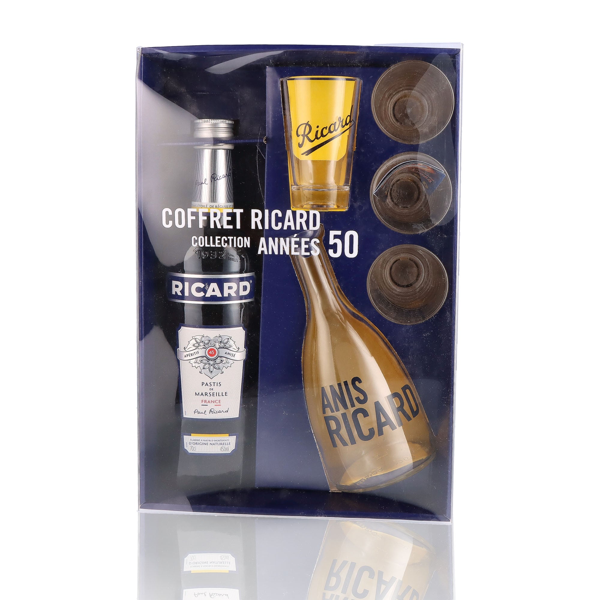 RICARD - Coffret 4 verres - 45%
