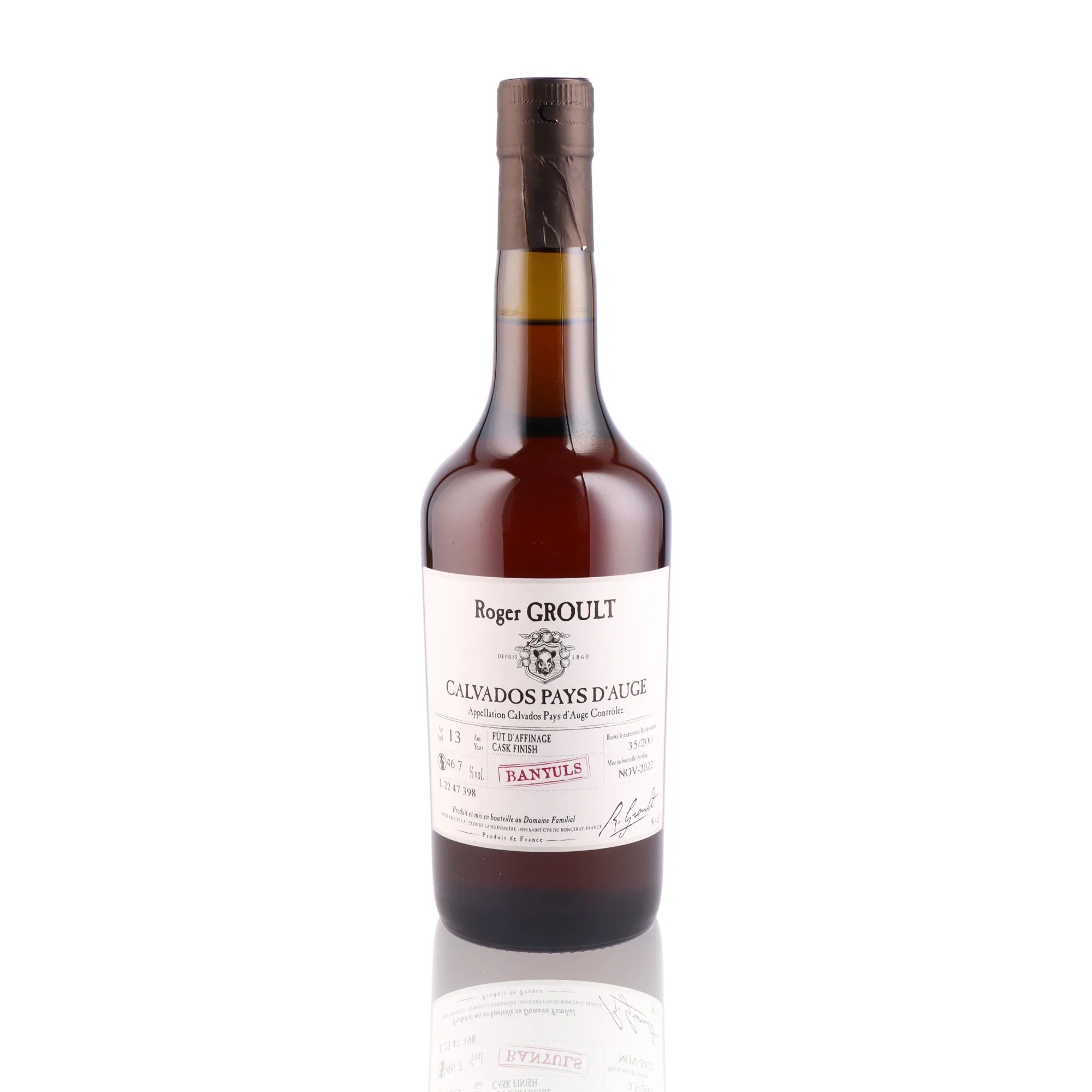 ROGER GROULT - Banyuls Cask Finish 13 ans - 46,7%