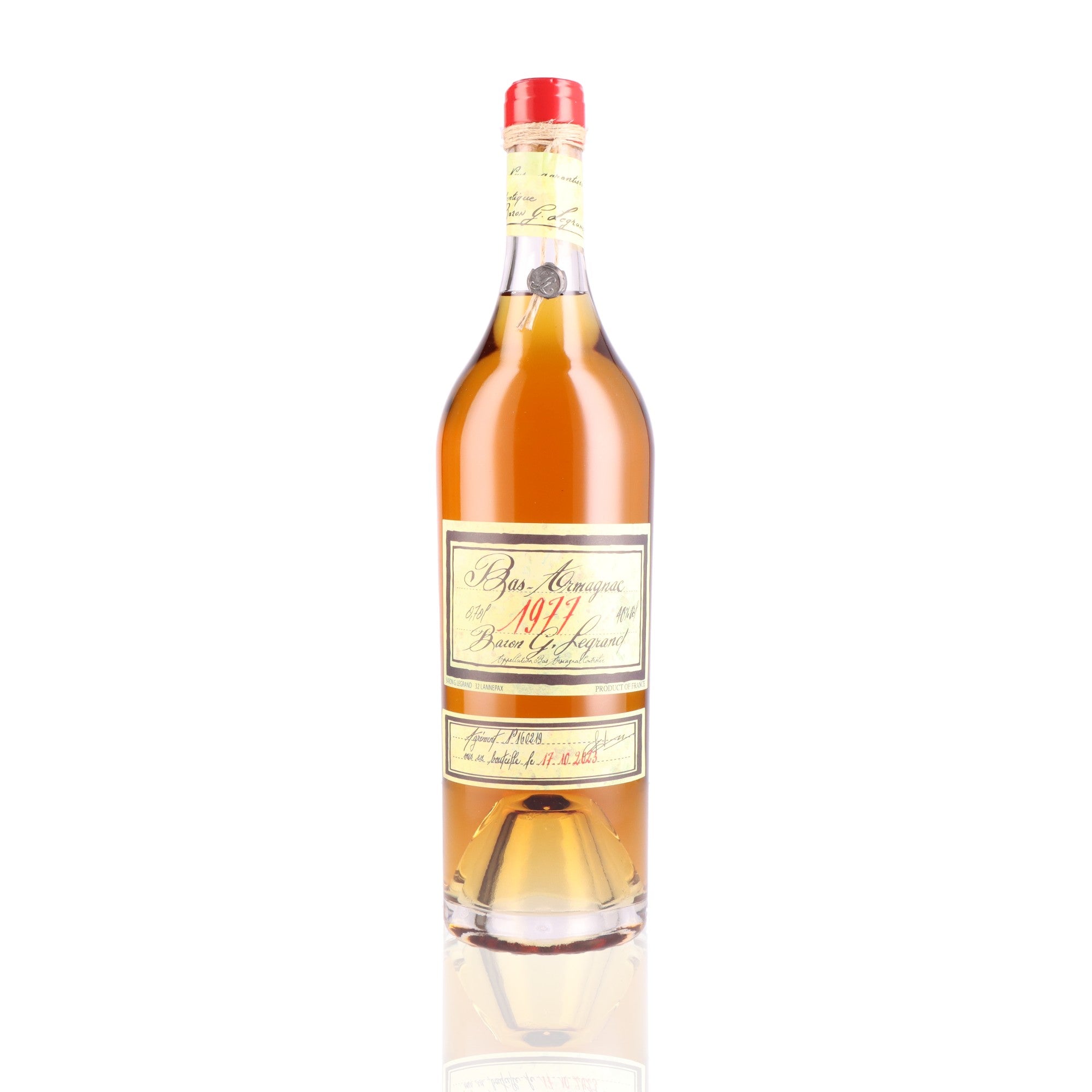 Baron Gaston Legrand 1977 ブランデー Baron Gaston Legrand - 1977 Armagnac Whisky Auction | Whisky