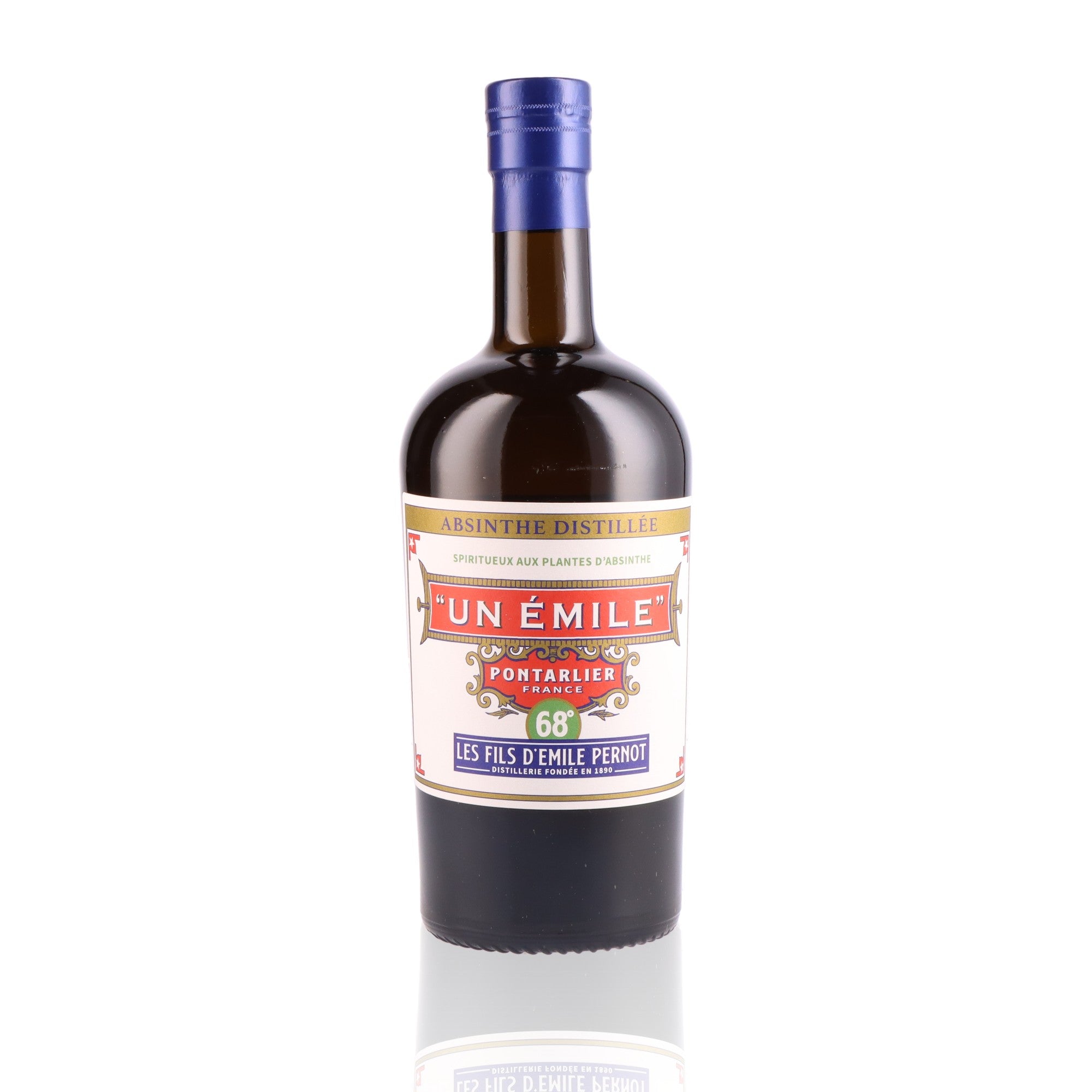 DISTILLERIE LES FILS D'EMILE PERNOT - Abstinthe Verte Un Emile - 68%