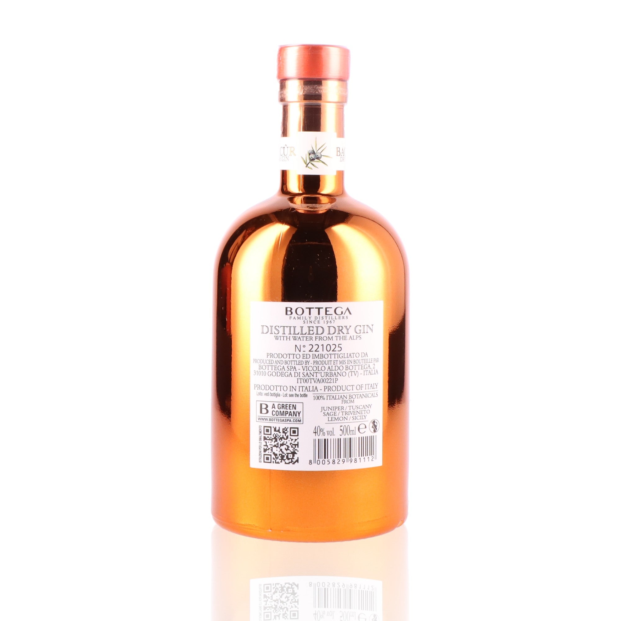 BOTTEGA - Bacûr Gin - 40%