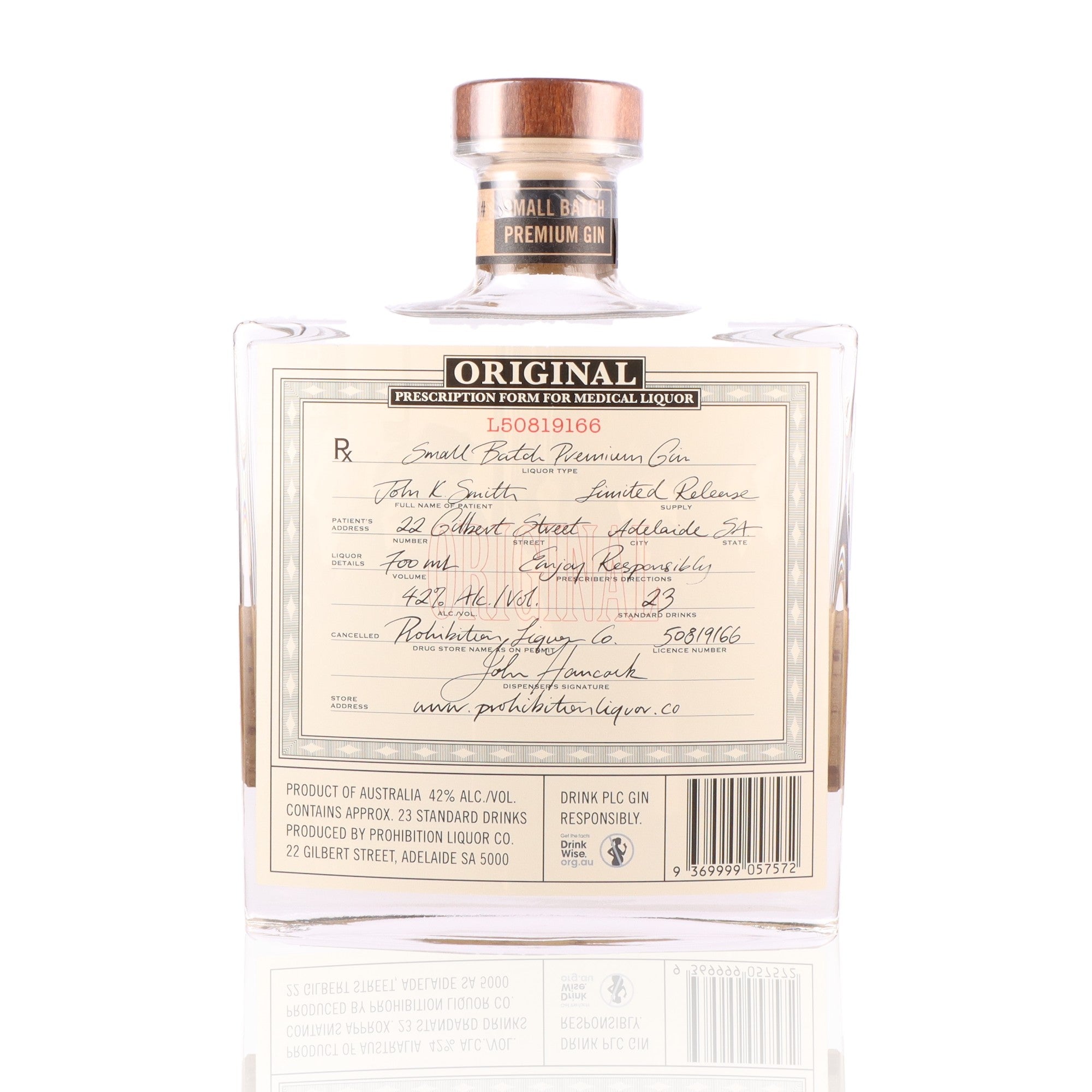 PROHIBITION - Original Gin - 42%