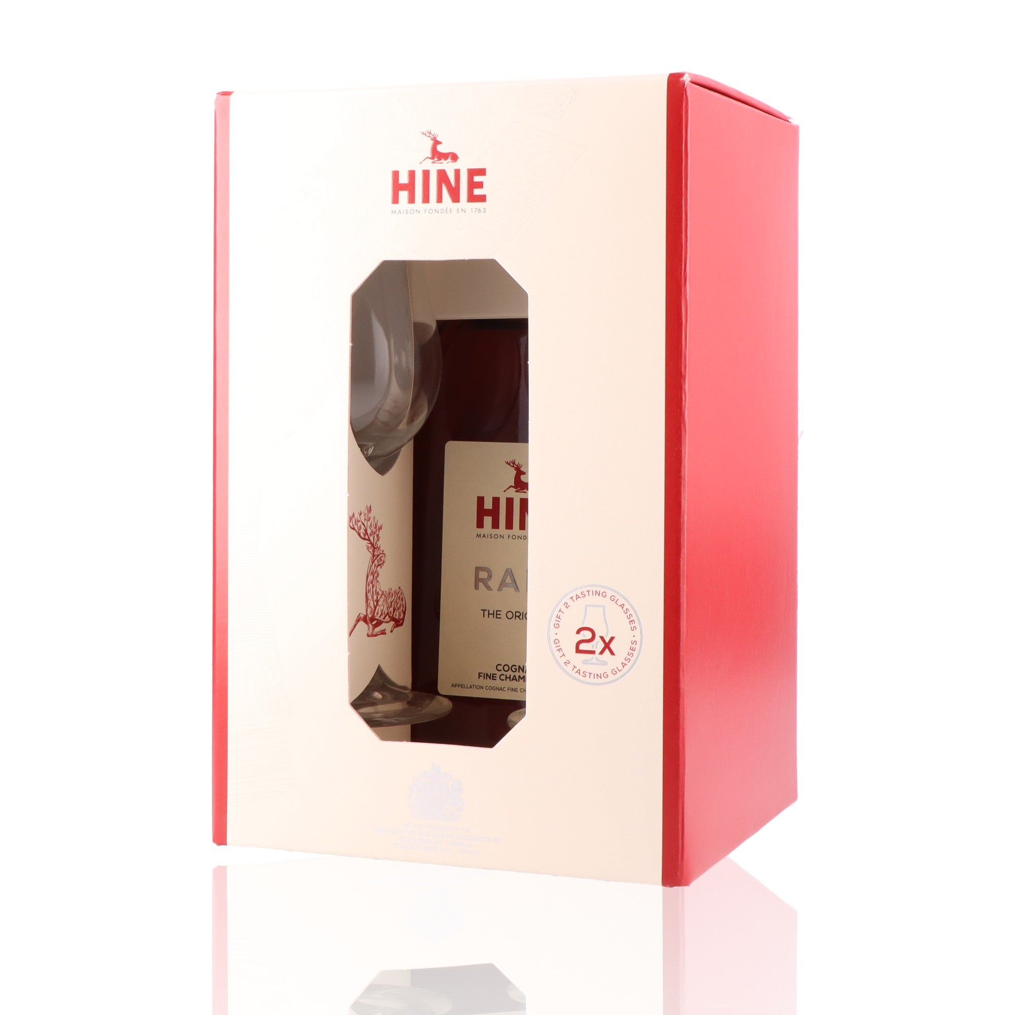 HINE - Coffret Rare + 2 Verres - 40%