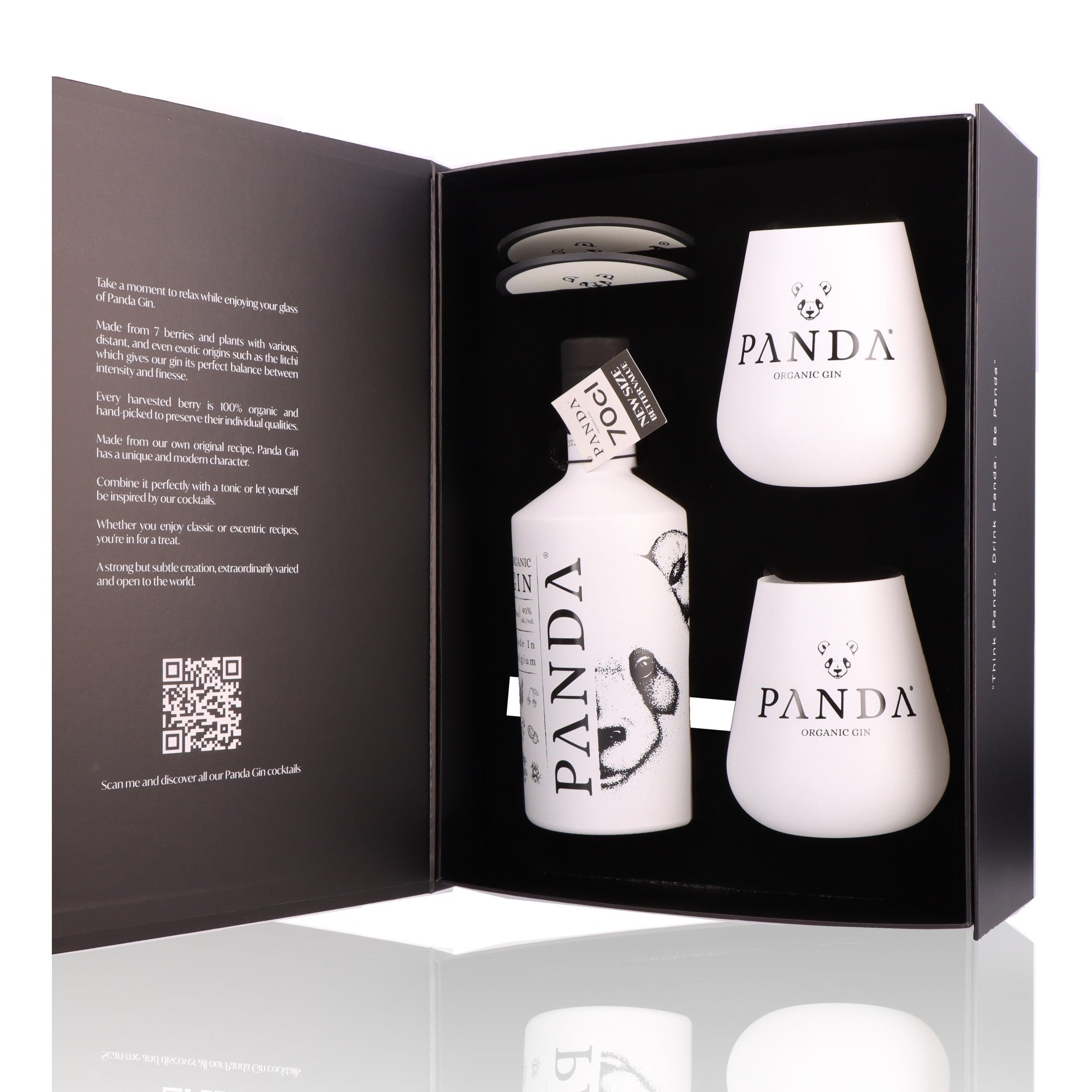 PANDA GIN - Coffret 2 Verres - 40%