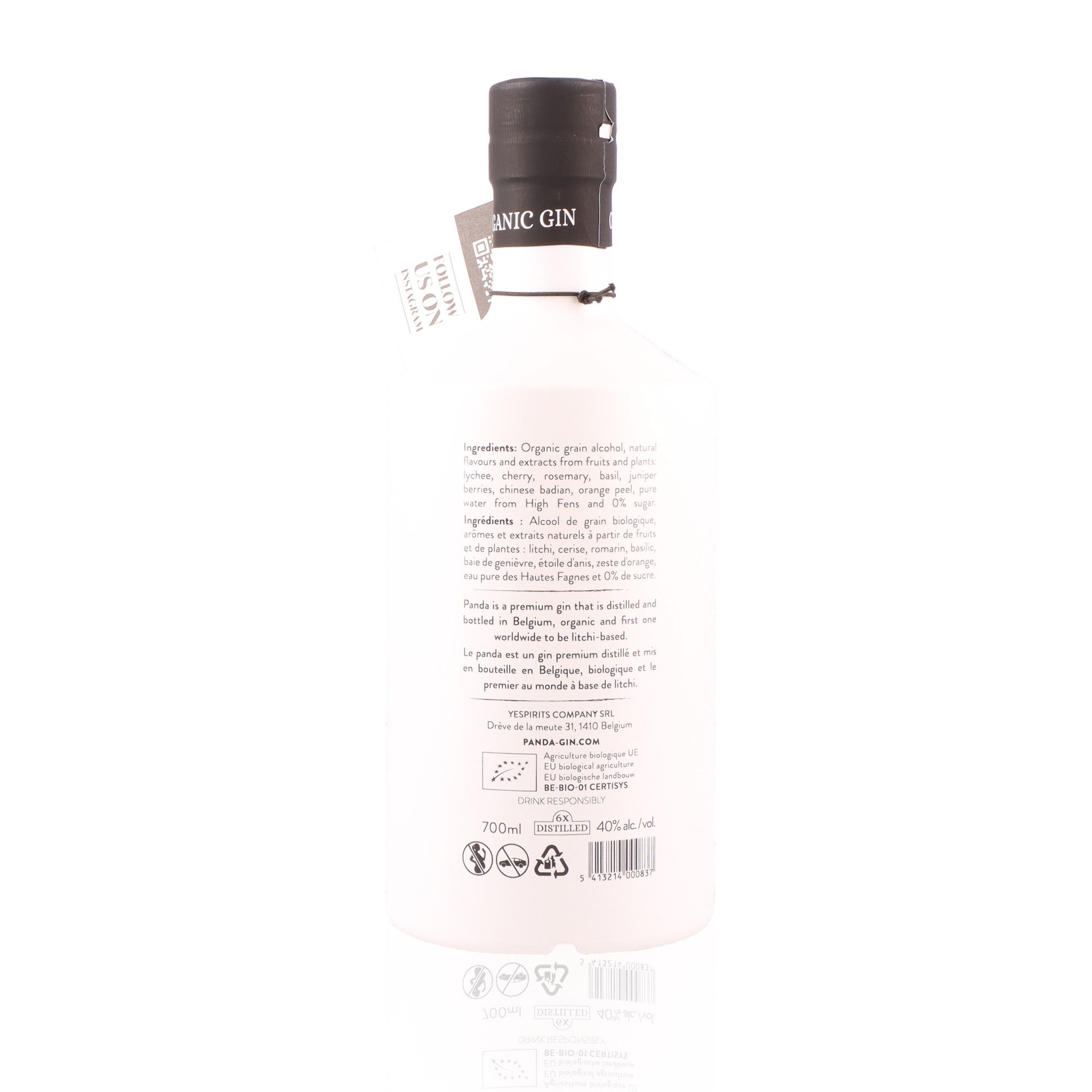 PANDA GIN - Coffret 2 Verres - 40%