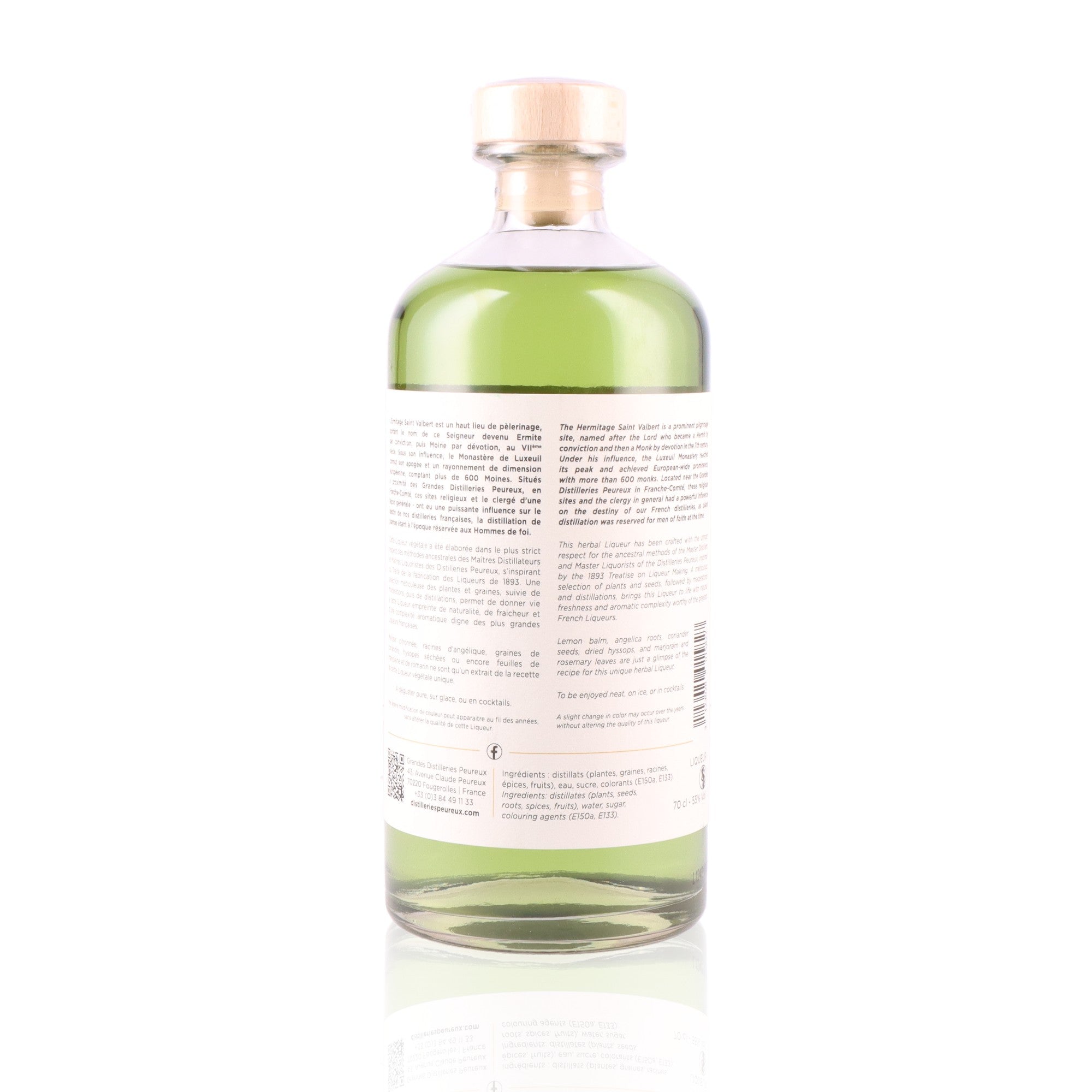 L'ERMITAGE SAINT VALBERT - Liqueur Végétale Verte - 55%