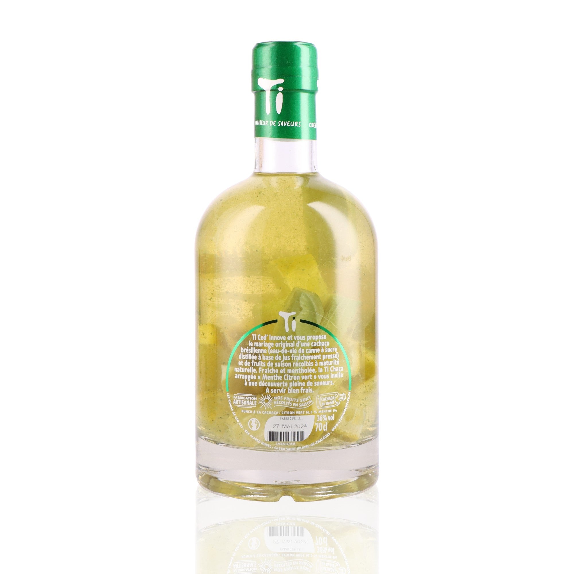 LES RHUMS DE CED' - Ti Chaça Menthe Citron Vert - 36%