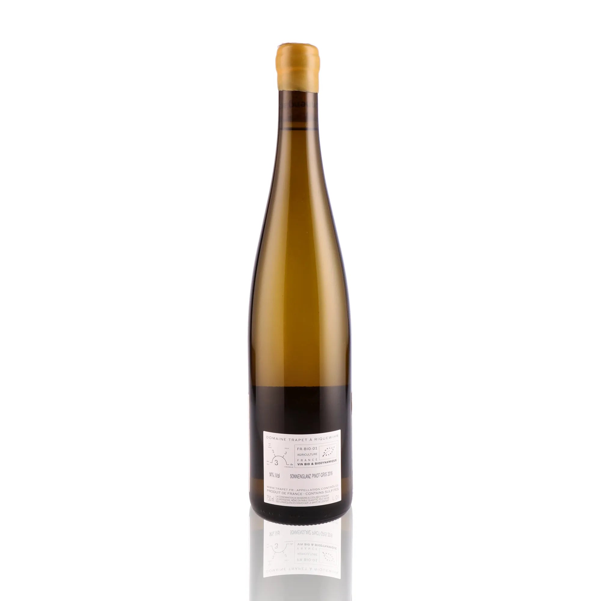 DOMAINE TRAPET - Sonnenglanz Pinot Gris 2016 - 14%
