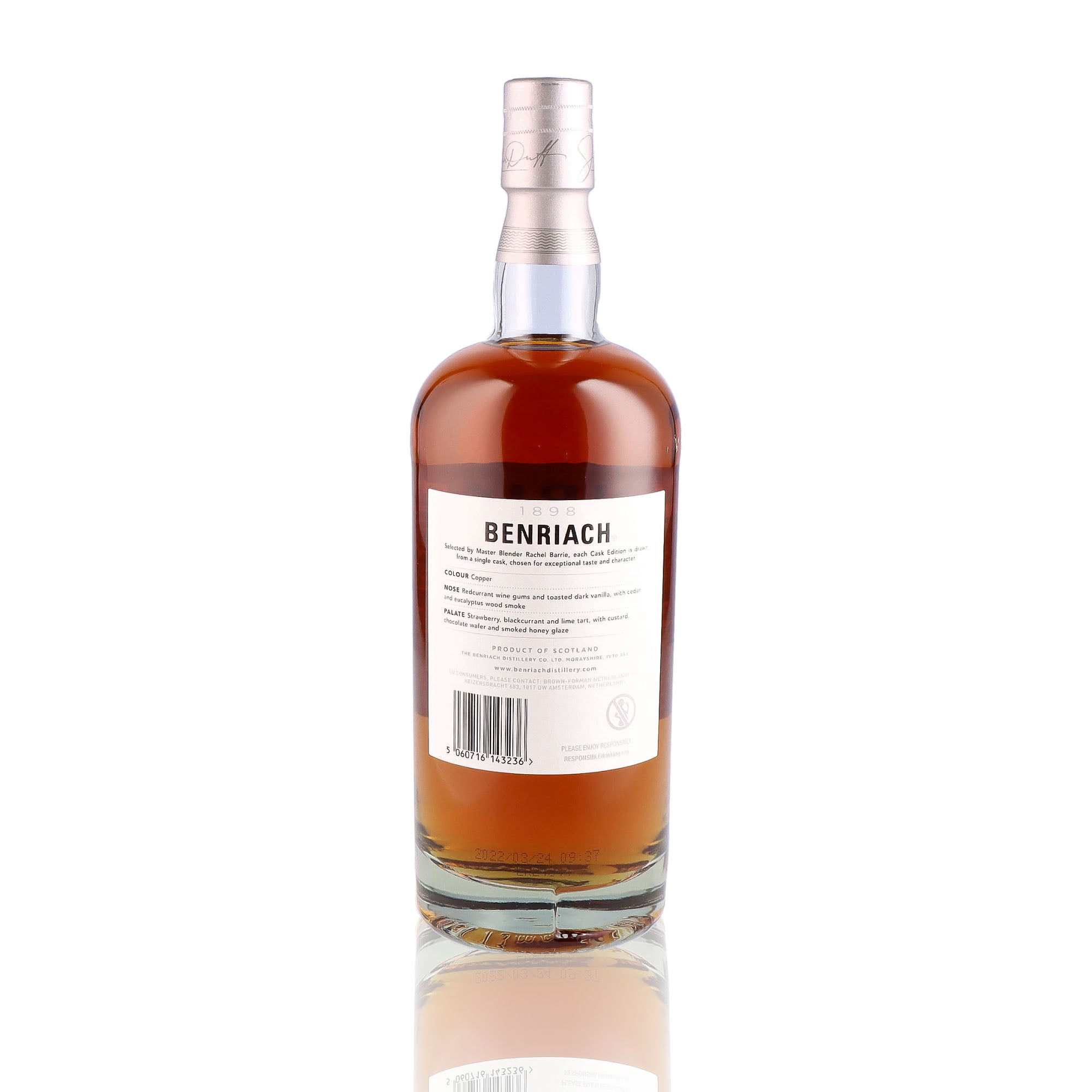 BENRIACH - 1994 27 ans First Fill Smoky Oloroso Puncheon - 53%