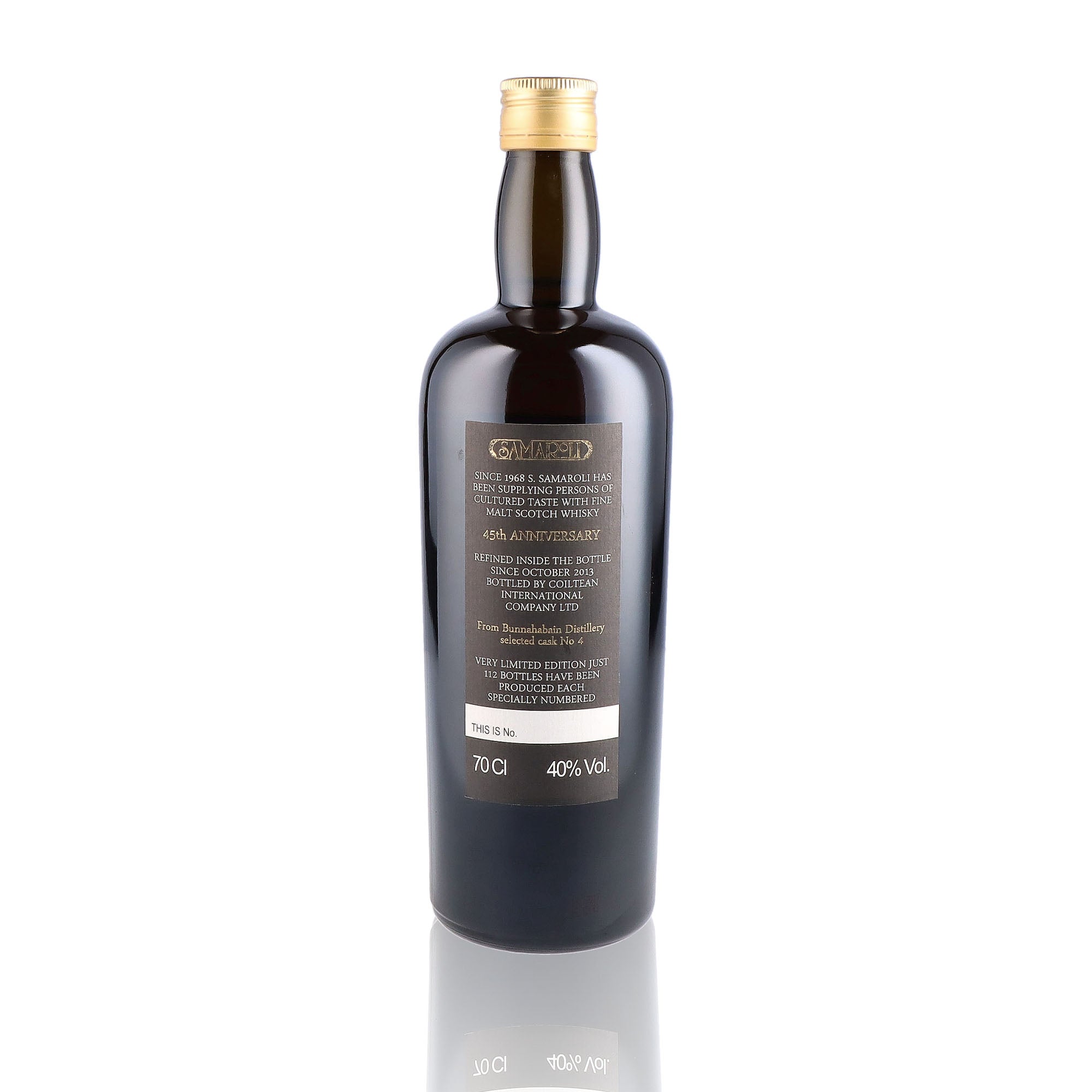 BUNNAHABHAIN - 1968 45th Anniversary Silvano Samaroli - 40%