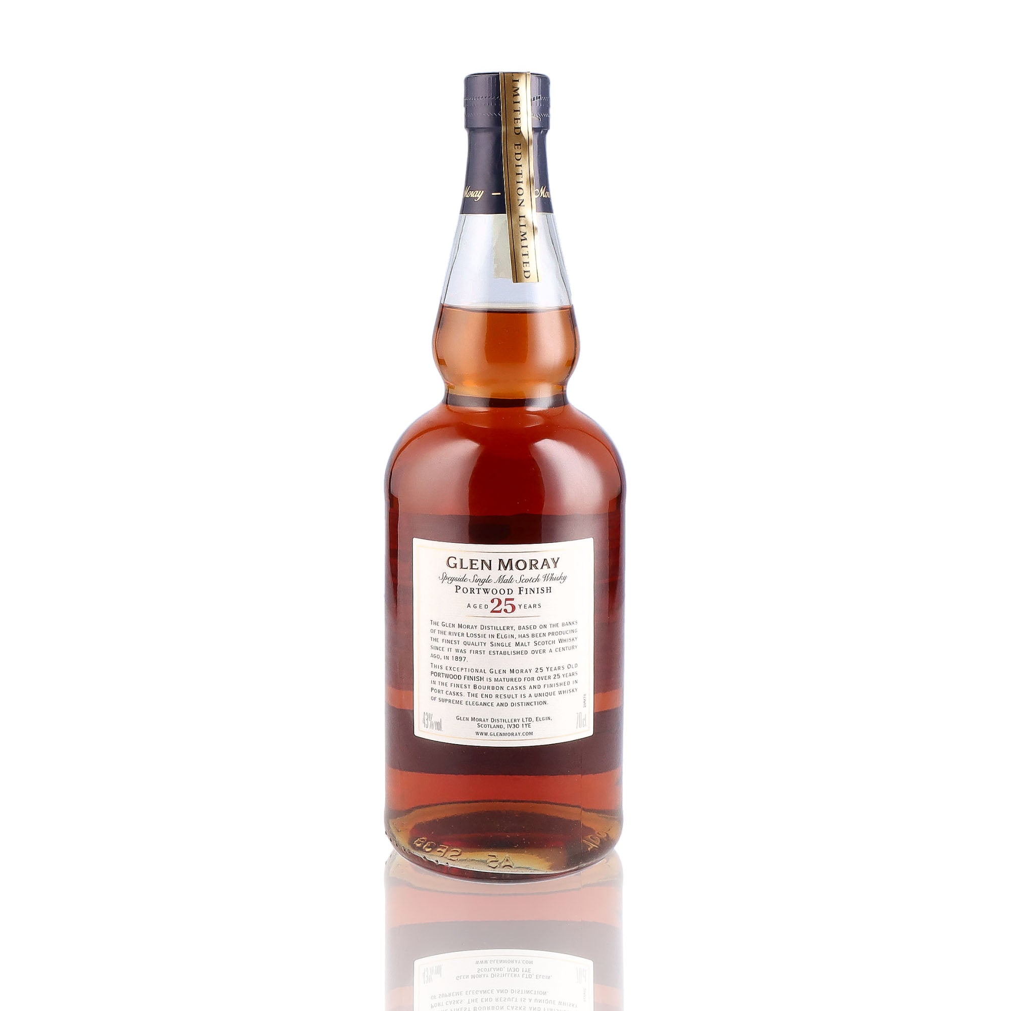 GLEN MORAY - 25 ans Portwood Finish - 43%