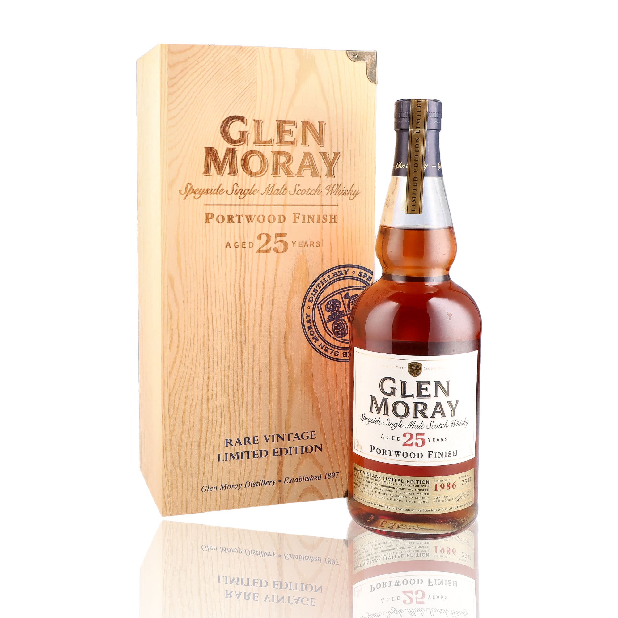 GLEN MORAY - 25 ans Portwood Finish - 43%