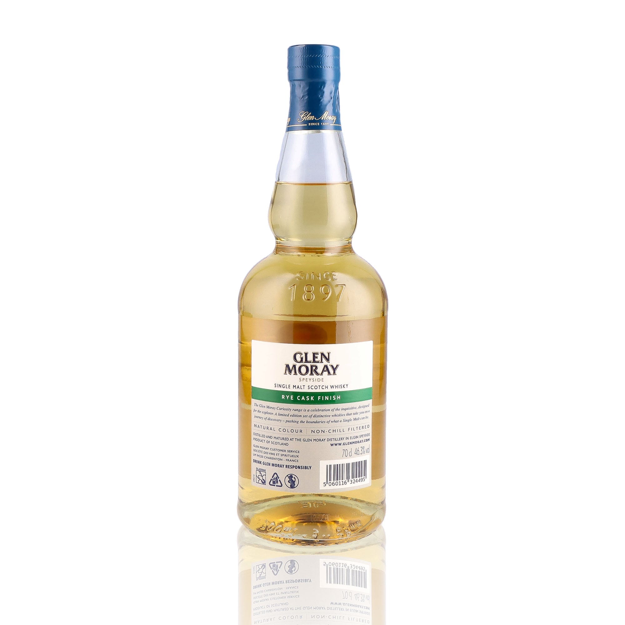 GLEN MORAY - Curiosity Rye Cask Finish - 46,3%