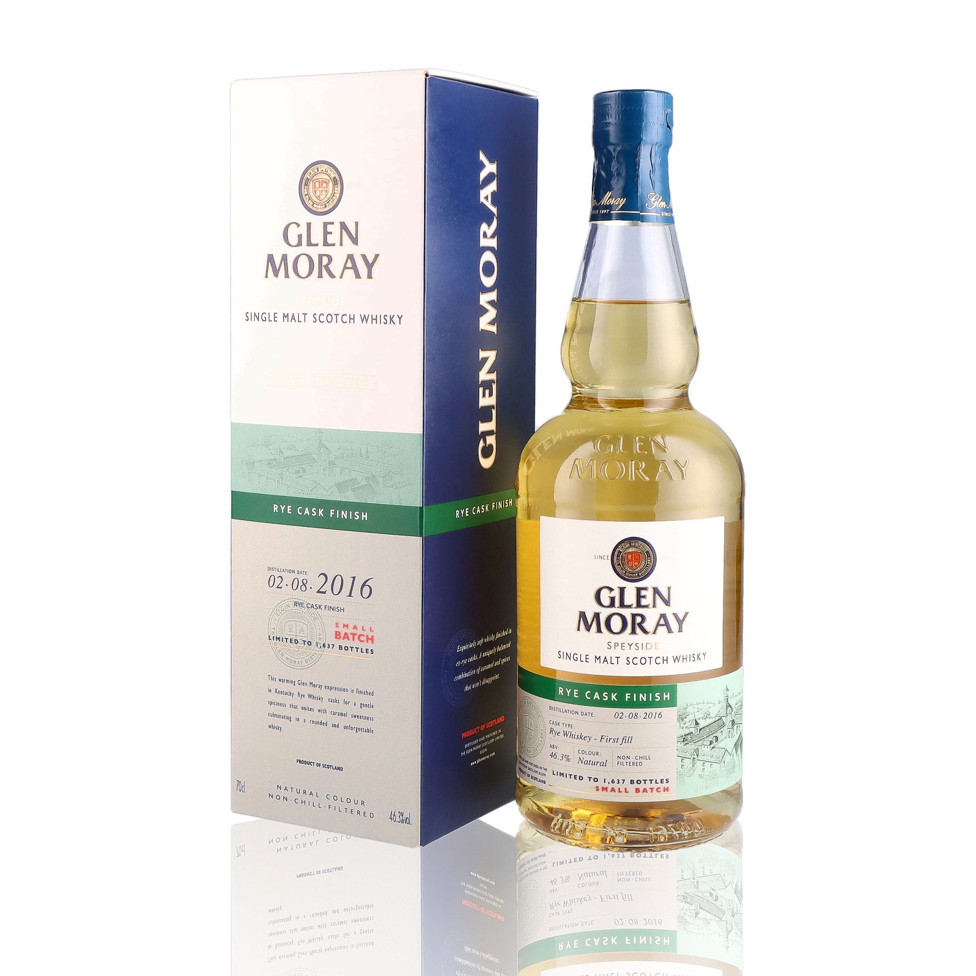 GLEN MORAY - Curiosity Rye Cask Finish - 46,3%