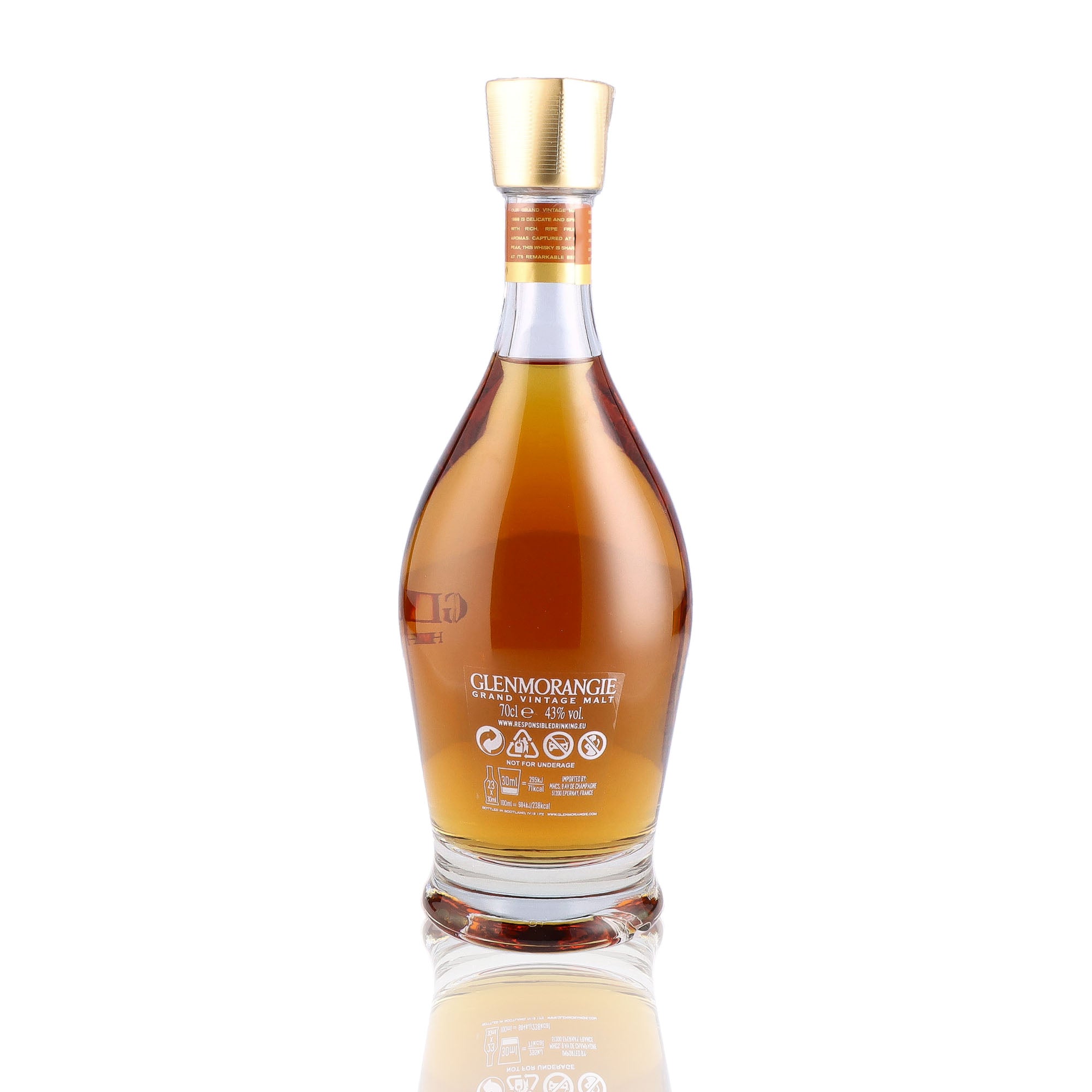 GLENMORANGIE - Grand Vintage Malt 1998 - 43%