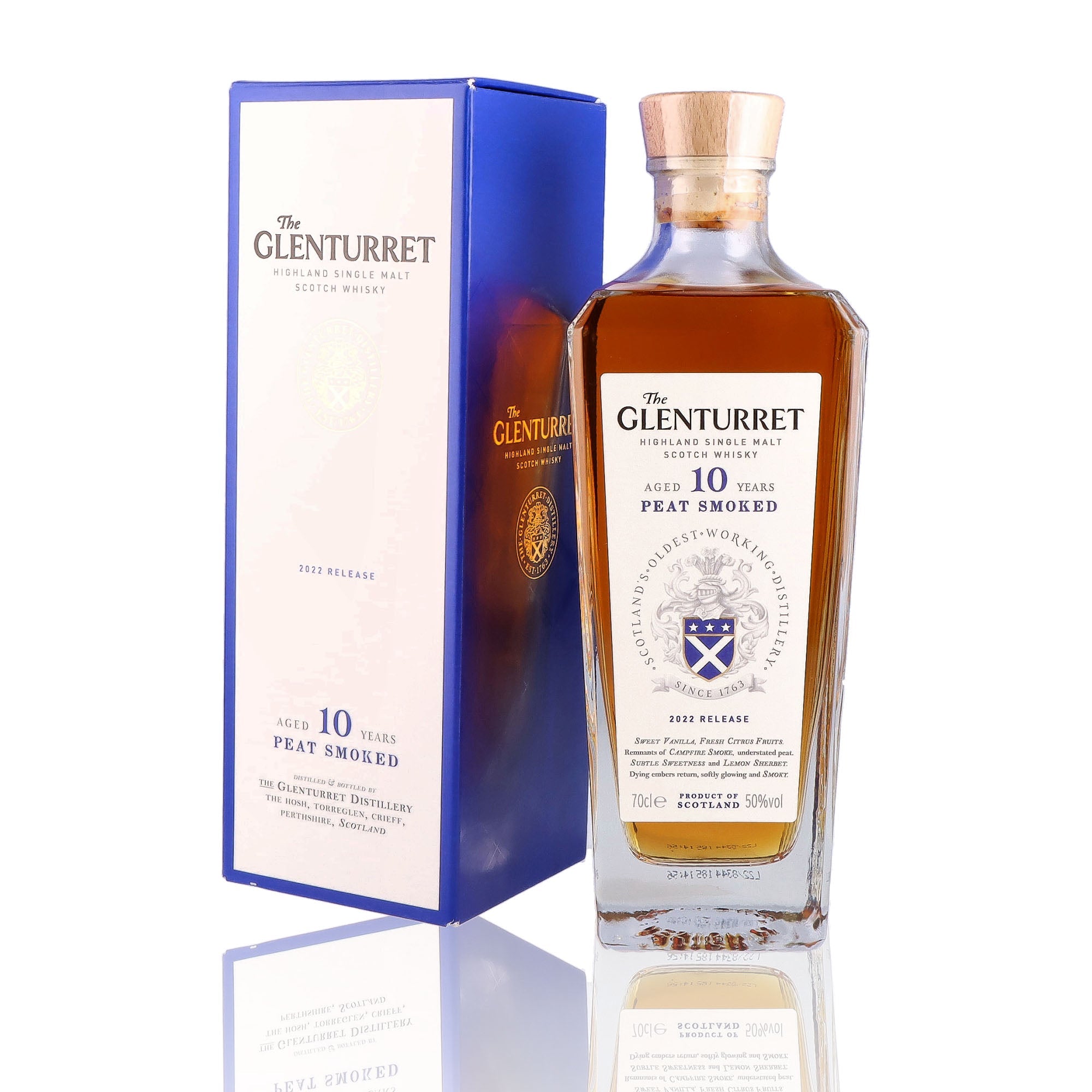 GLENTURRET - 10 ans Peat Smoked - 50%