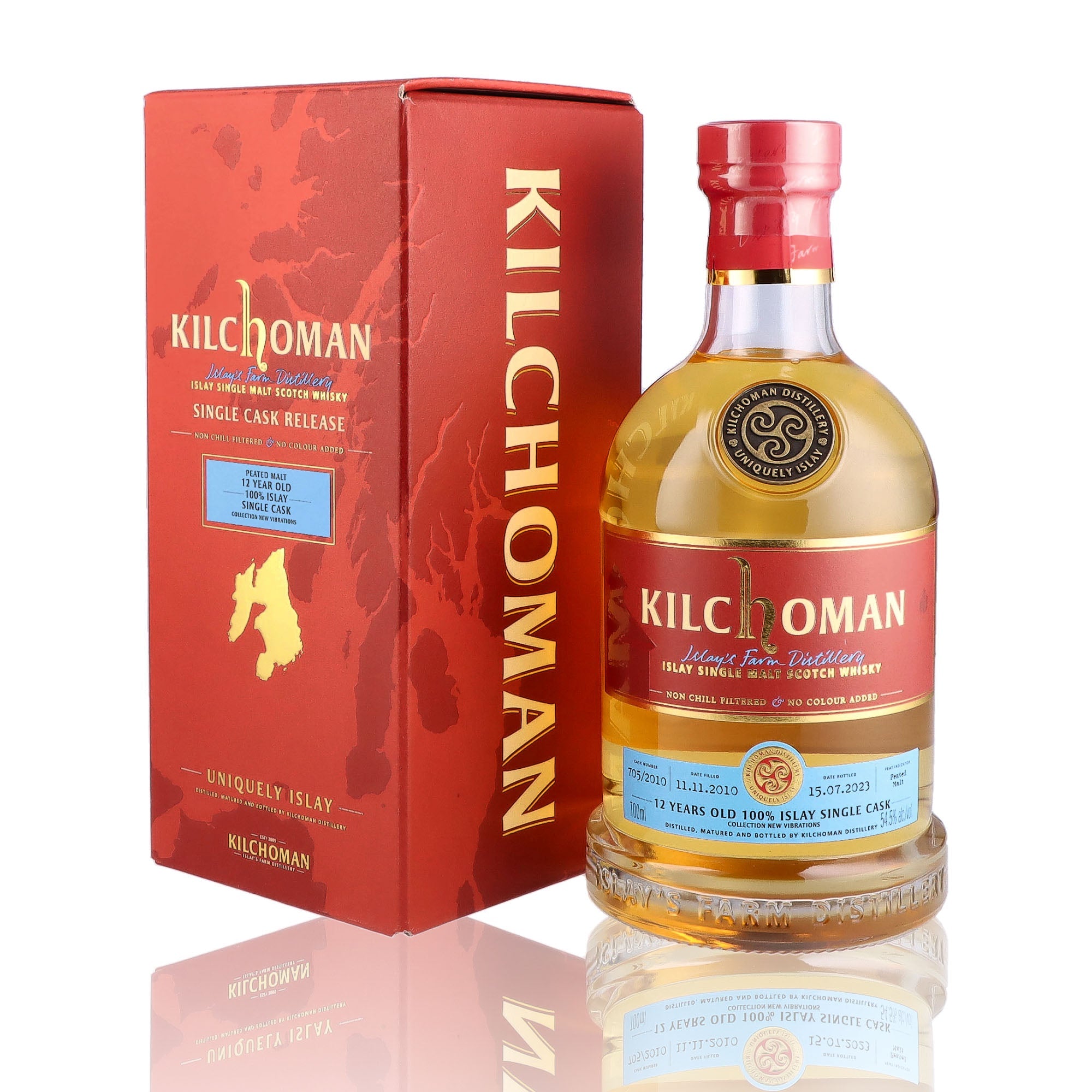 KILCHOMAN - 12 ans 100% Islay Kiln Peat - 54,5%