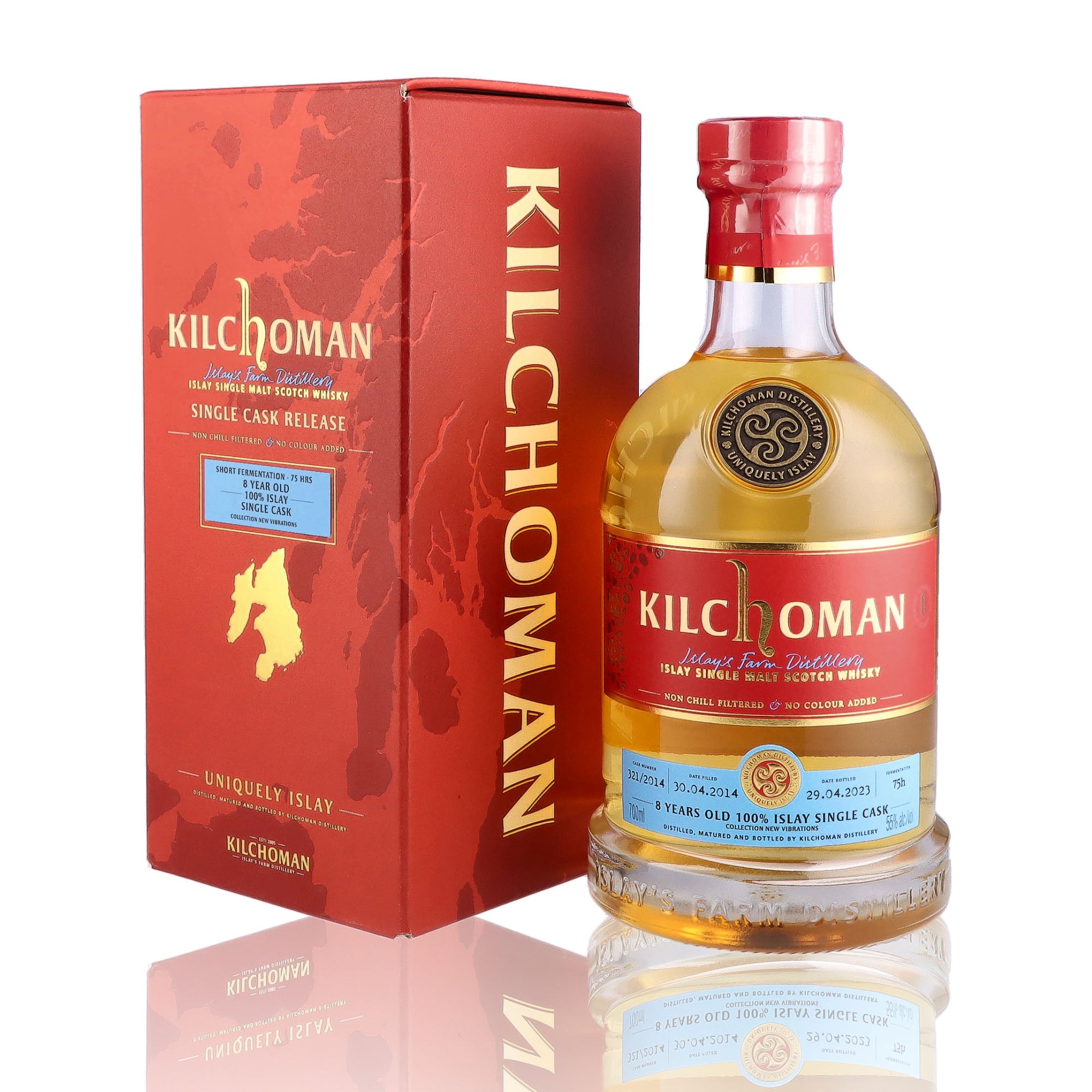 KILCHOMAN - 8 ans 100% Islay Fermentation Variation 75h - 55%