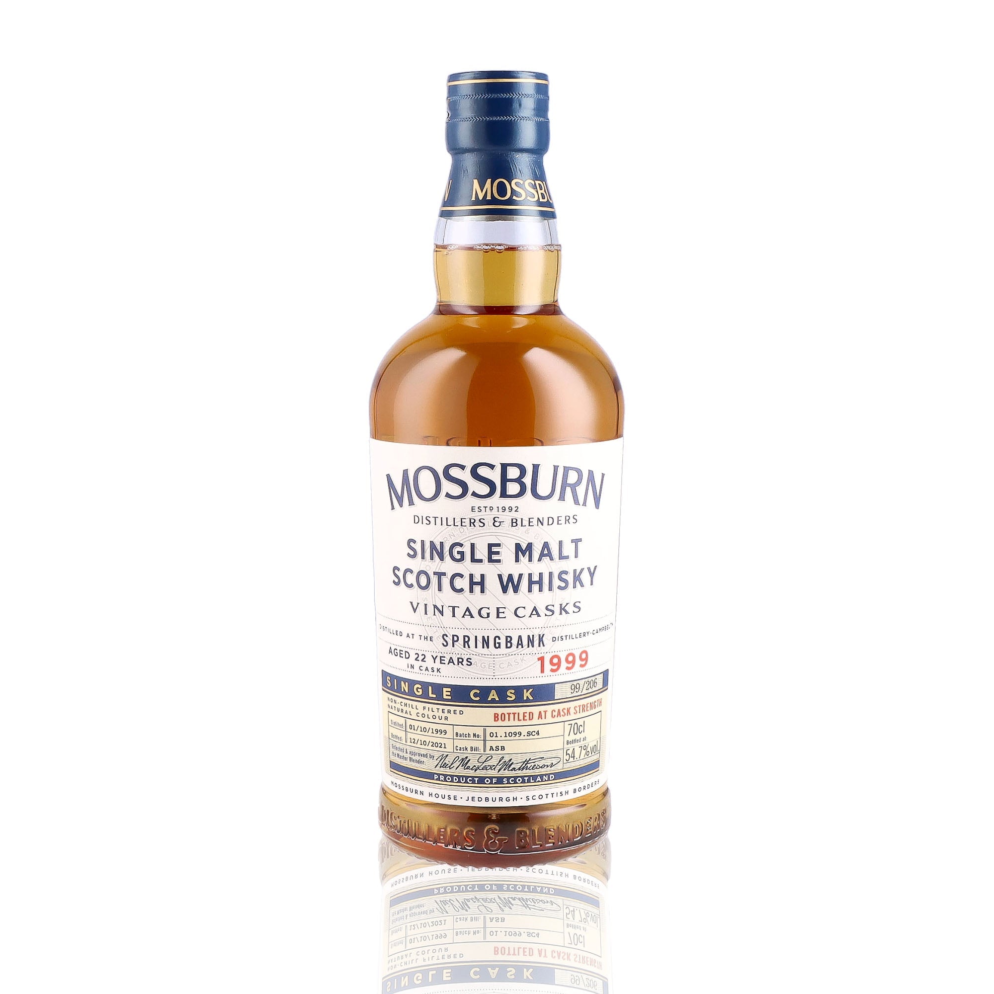 MOSSBURN - Springbank Single Cask 22 ans - 54,7%