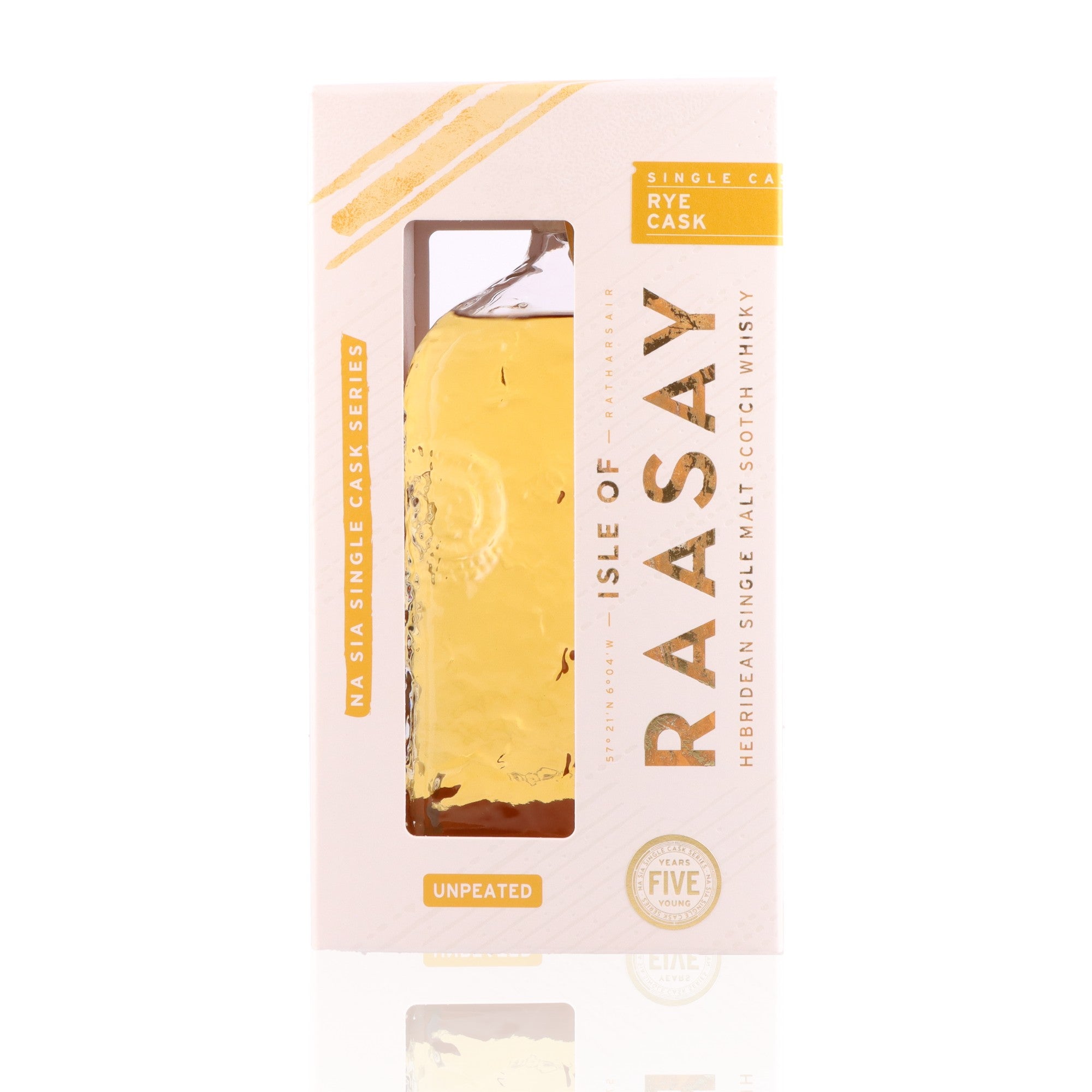 ISLE OF RAASAY - 5 ans Unpeated Ex-Rye - 61,8%