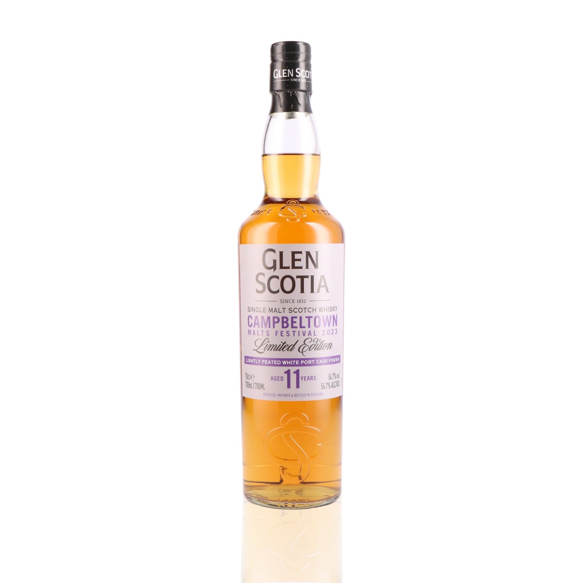 GLEN SCOTIA - 11 ans Peated White Port Finish 2023 - 54,7%