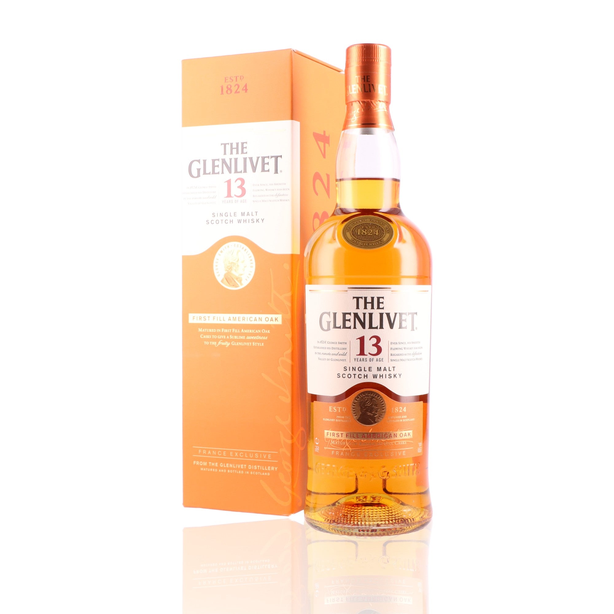 GLENLIVET - 13 ans First Fill American Oak - 40%