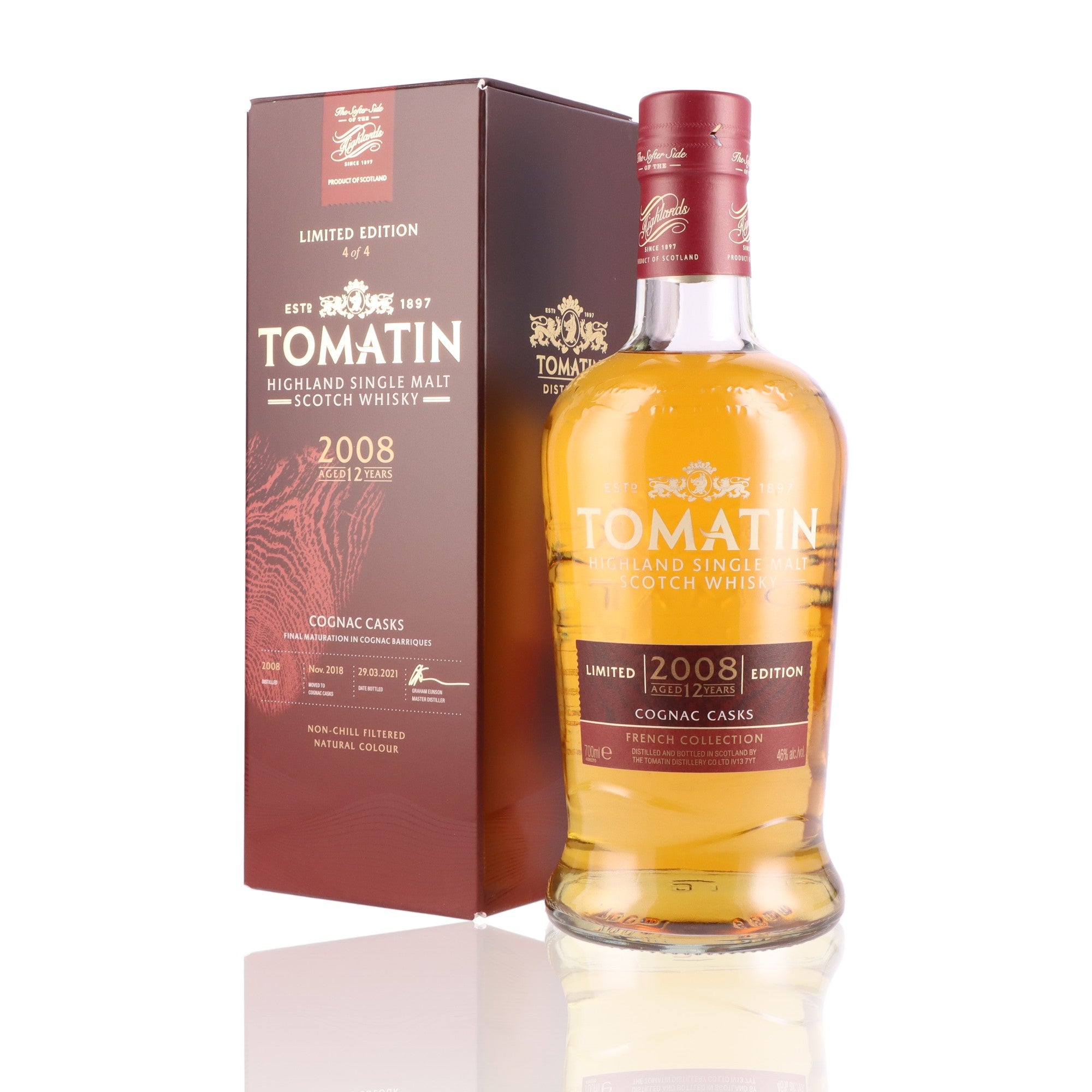 TOMATIN - 12 ans Cognac - 46%