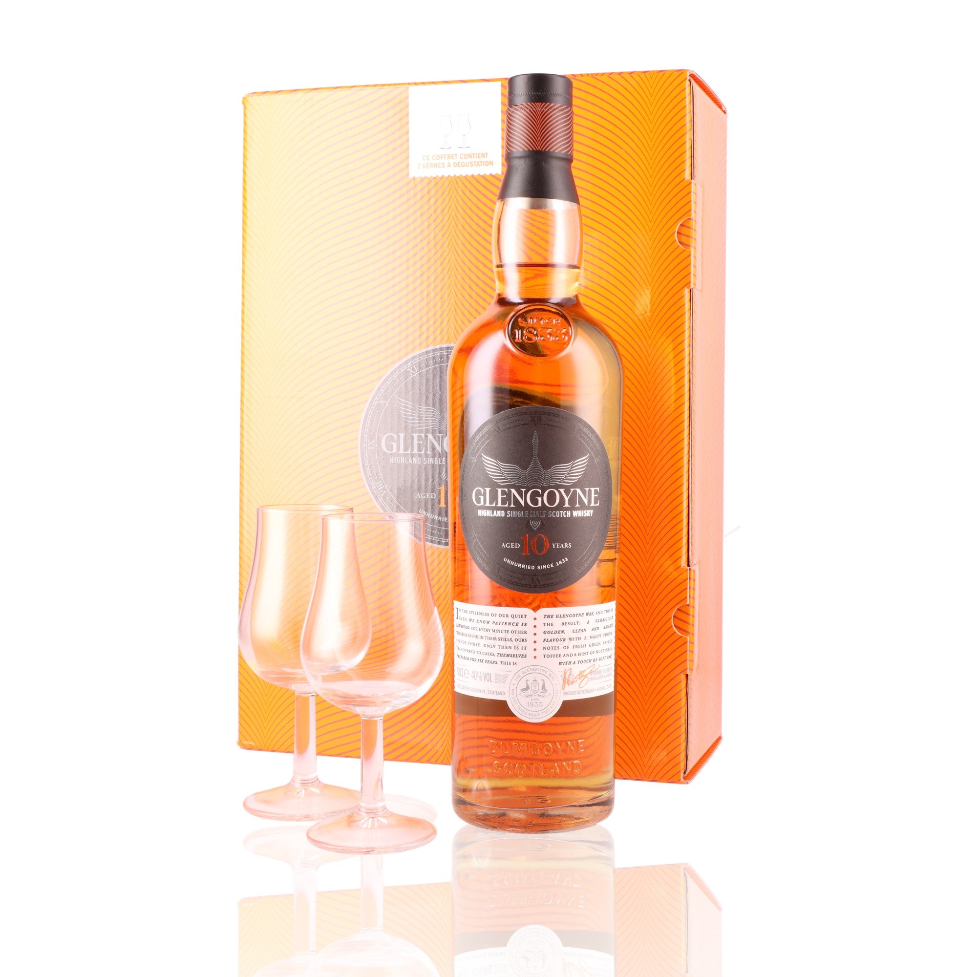 GLENGOYNE - Coffret 10 ans + 2 Verres - 40%