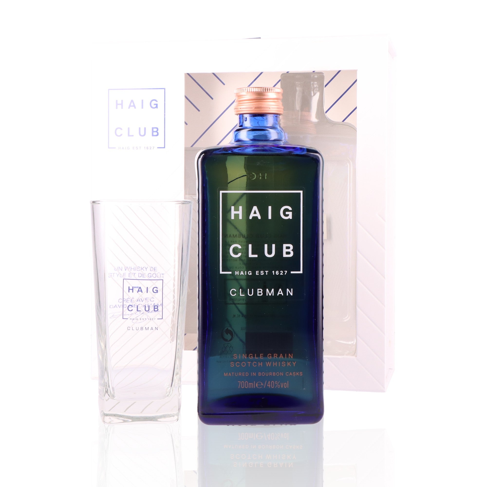 HAIG CLUB - Coffret Clubman + 1 Verre - 40%
