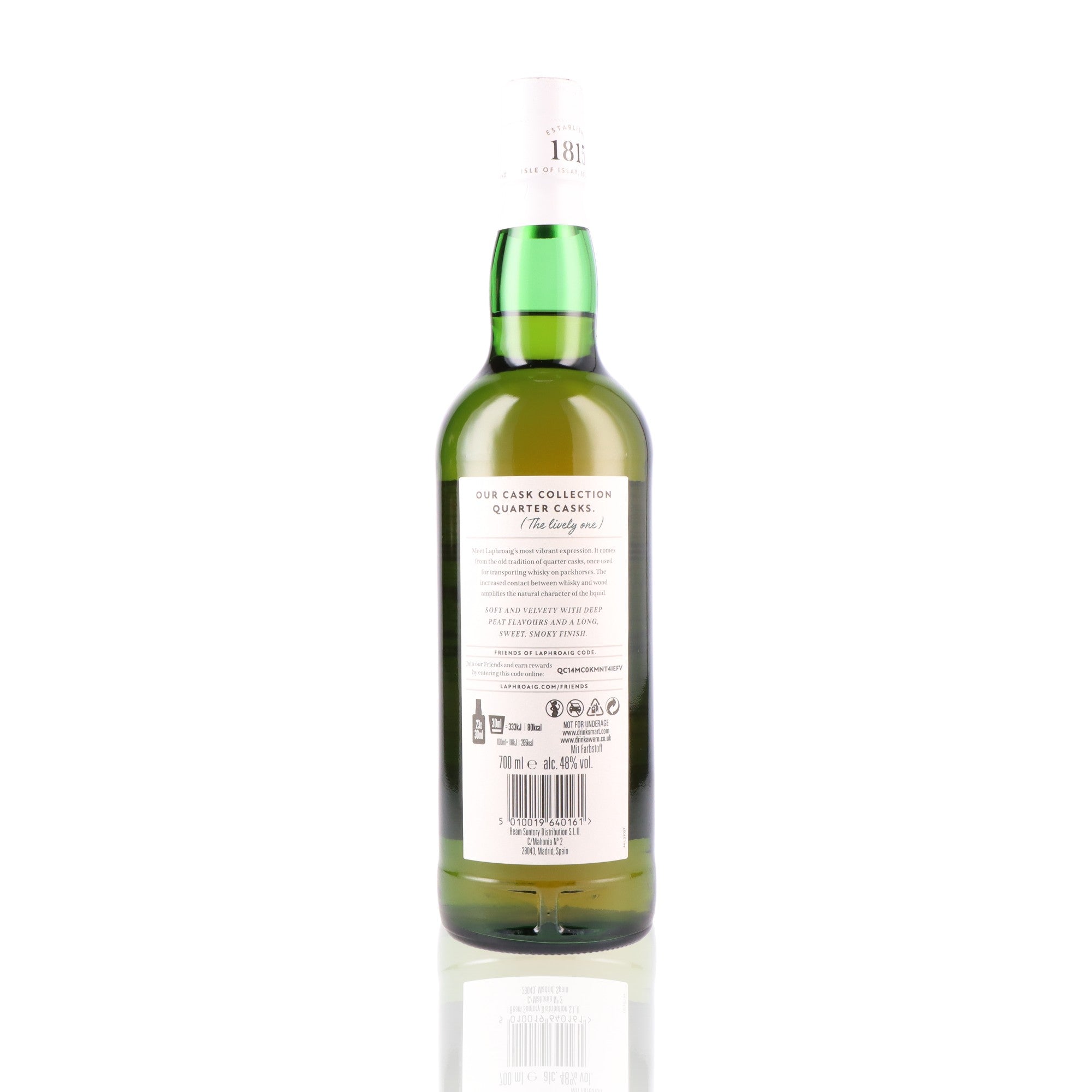 LAPHROAIG - Coffret Quarter Cask + 2 Verres - 48%