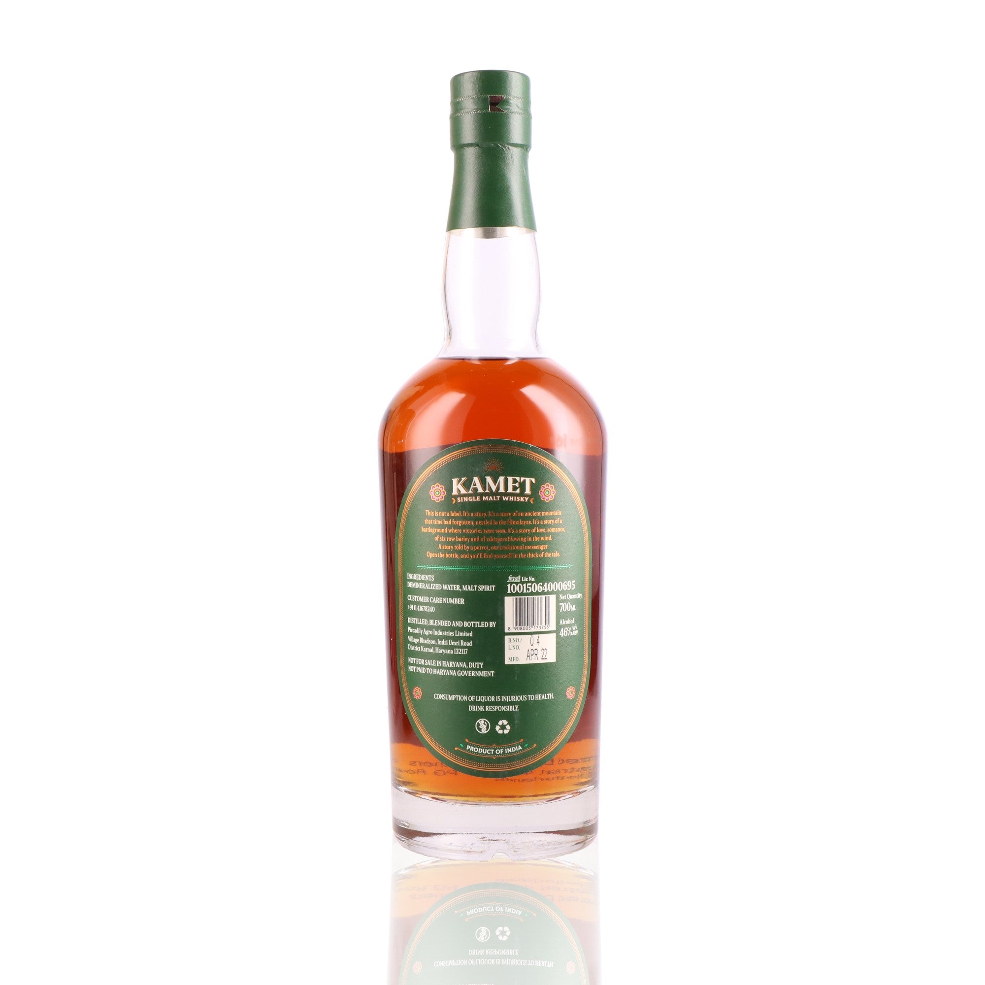 KAMET - Indian Single Malt - 46%